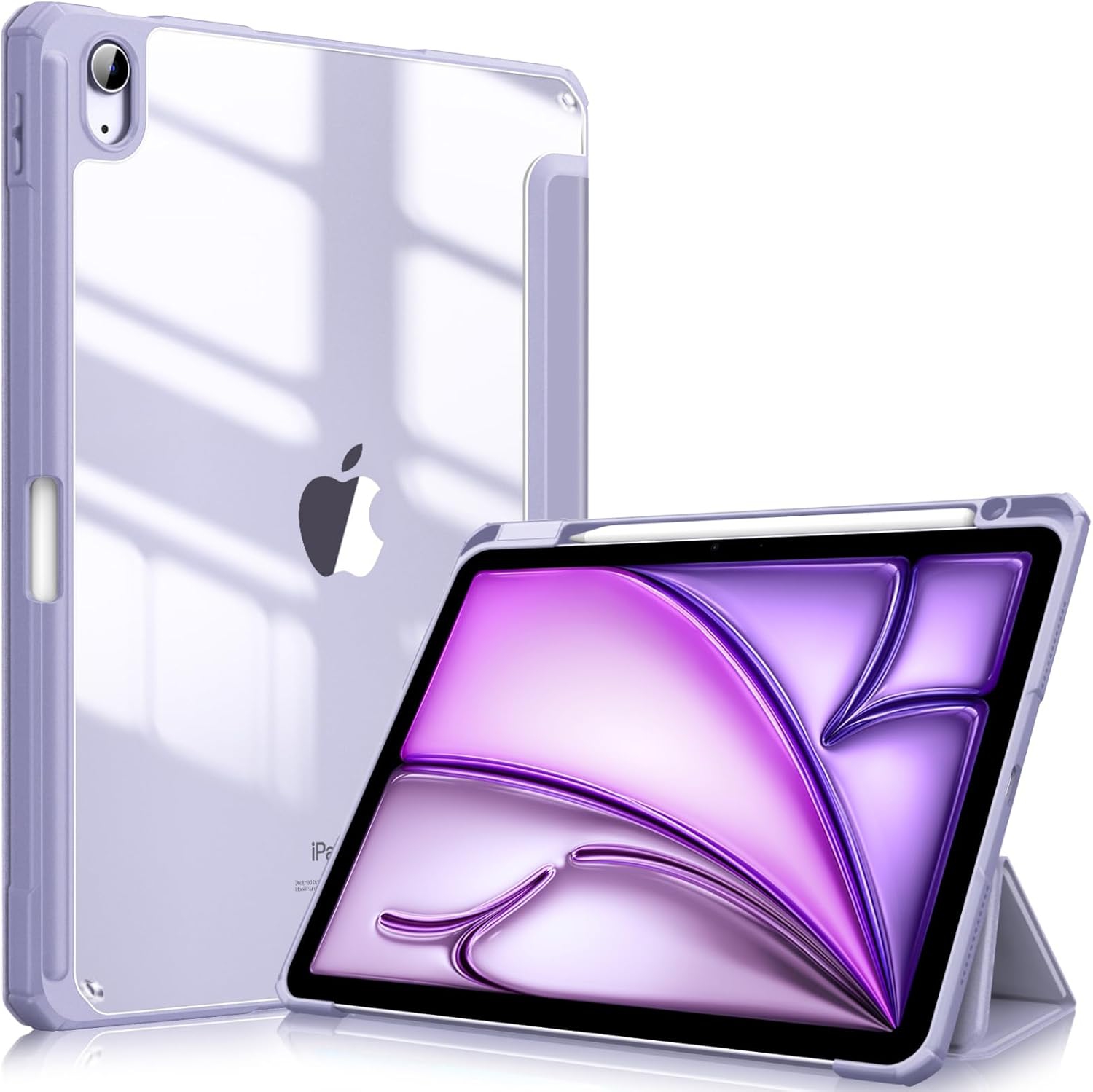Fintie Hybrid Slim Case for iPad Air 11-inch M3 / M2 (2024) - Lilac Purple