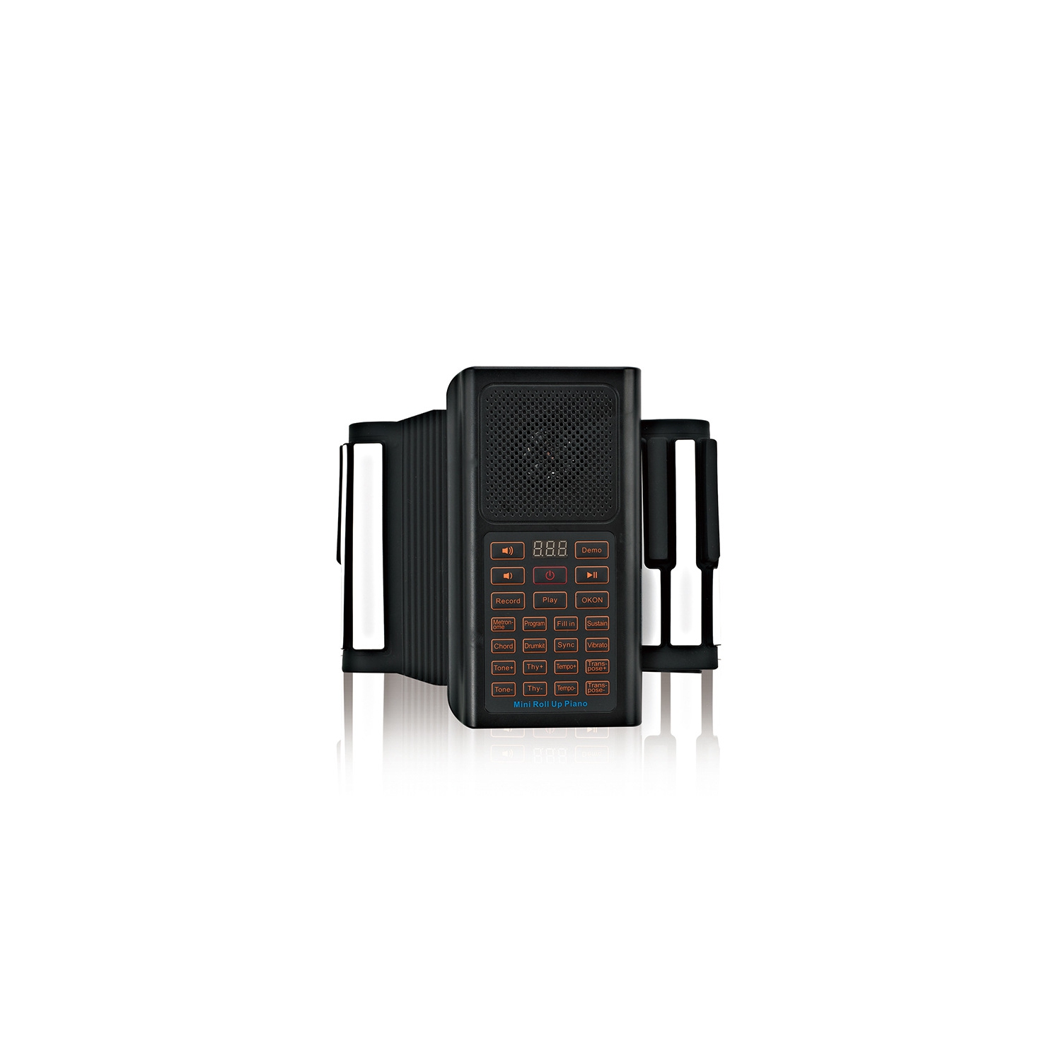 Piano à 61 touches, piano électronique multifonction portatif intelligent avec 128 tonalités uniques et haut-parleur intégré pour les débutants et