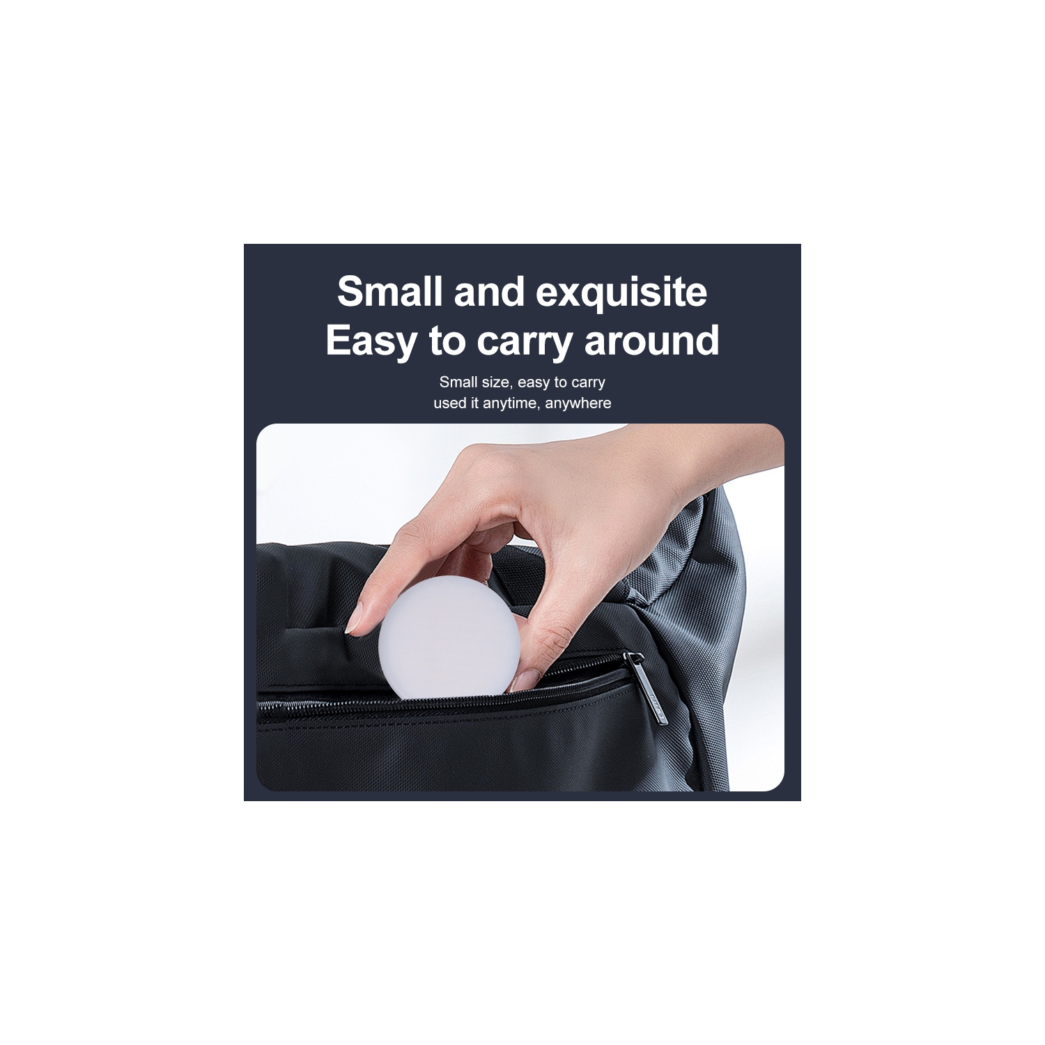 Lampe de poche magnétique portative miroir de maquillage de bureau prise de vue extérieure mobile éclairage de poche Live Beauty - modèle gris