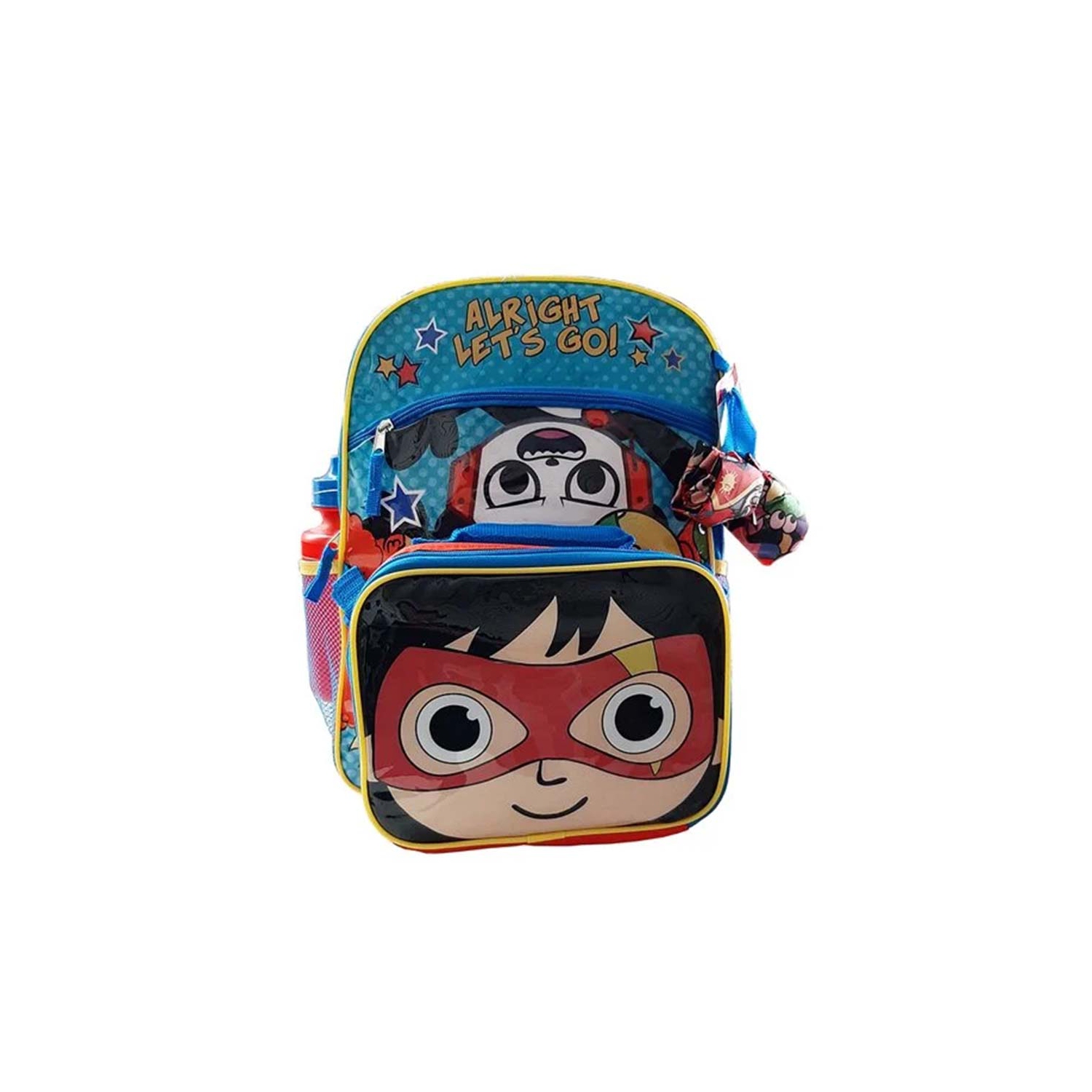 Ryan's World Alright Let's Go! 4 Pc Set 16" Large Child Backpack for All Occasion