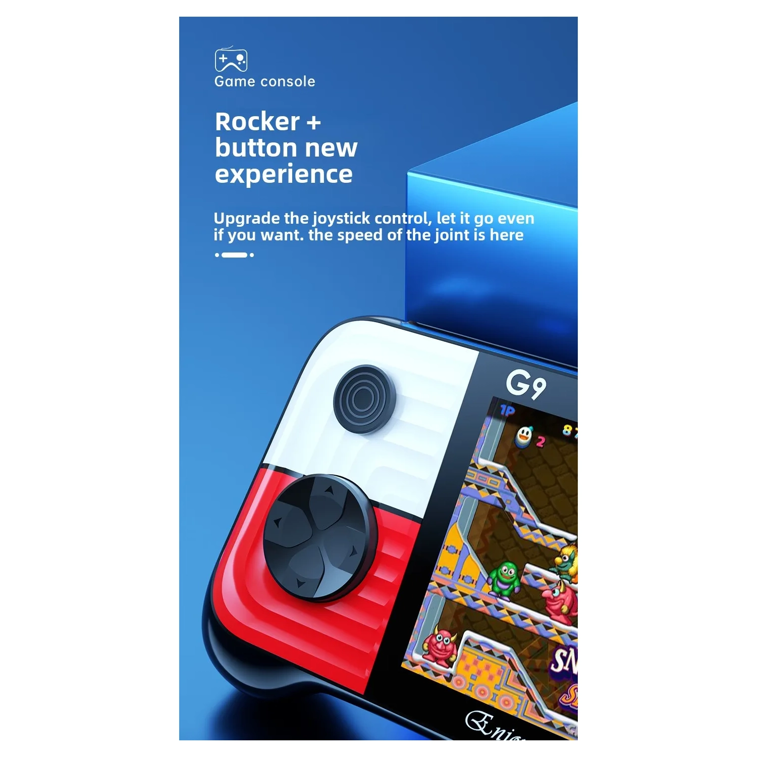 Console de jeu portative G9 666 jeux, manette de jeu de projection portative pour deux joueurs de style classique d'arcade d'enfance - manette double