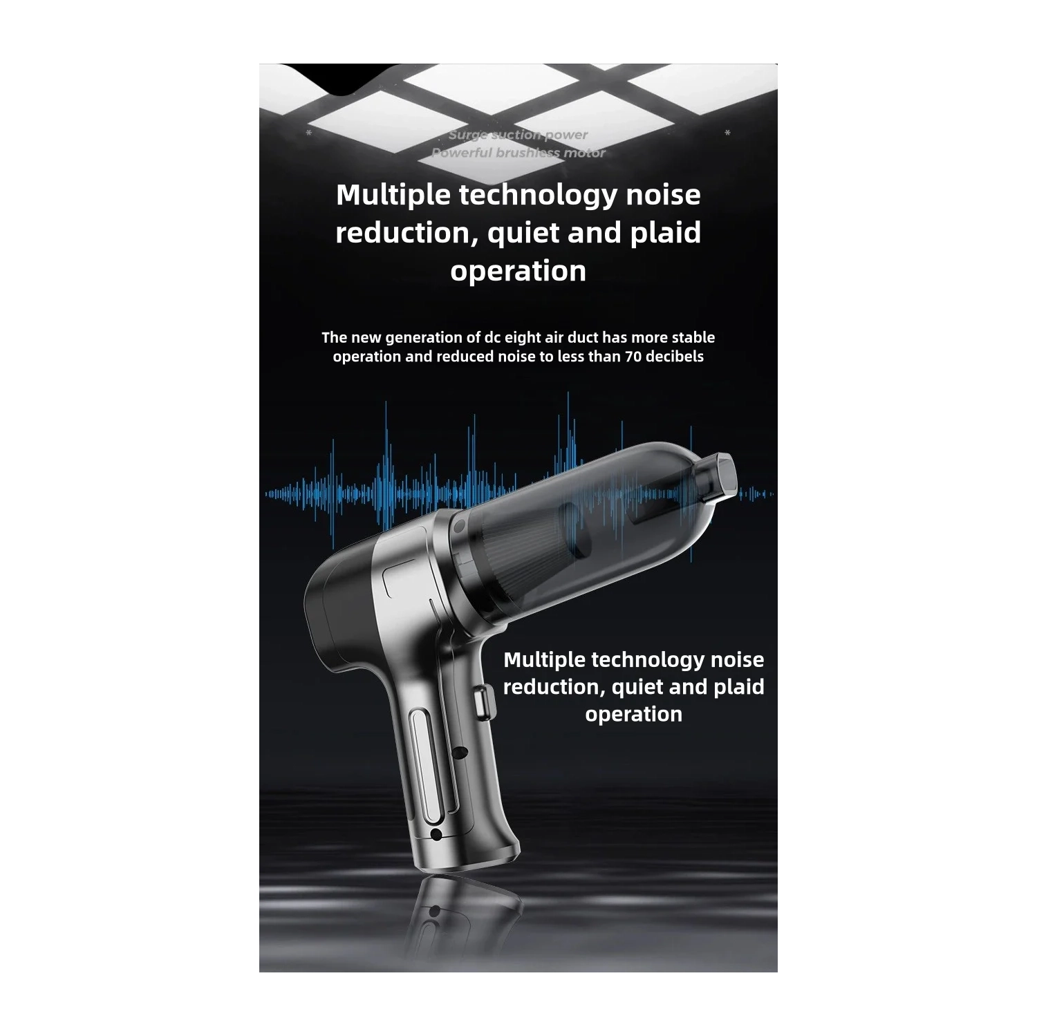 Wireless Charging Vacuum Cleaner Portable Handheld Household Car Use Strong Suction High Power Vacuum Cleaner Small Mini Cordless, Green Vacuum