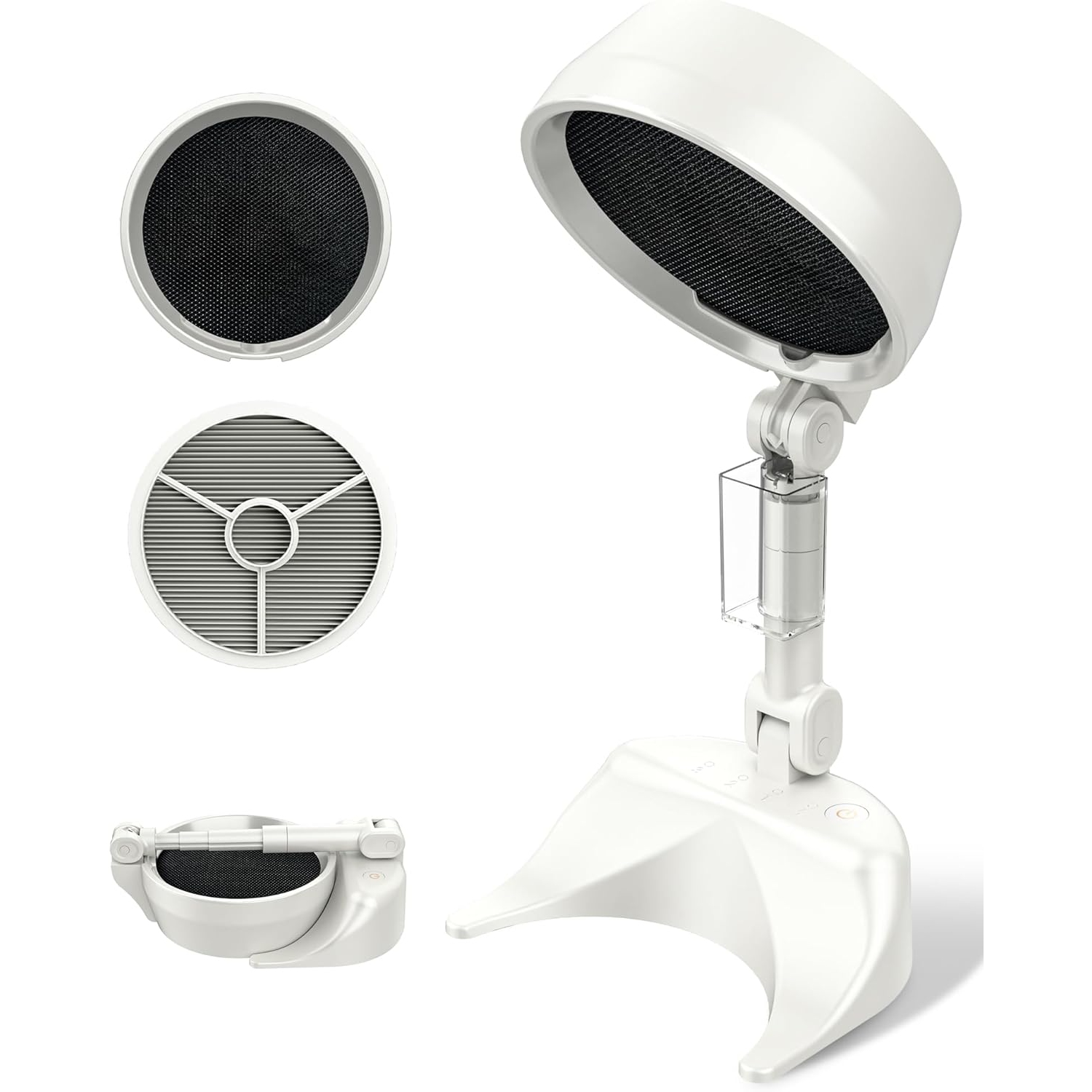 Smoke Away Purifier Fan for Indoors,Rechargeable Portable Odor Exhaust Eliminator Remover Filter,Foldable Fan for Desktop