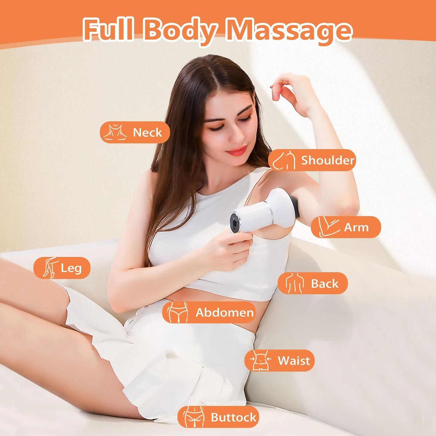 Cordless Body Massage Lymphatic Drainage Tool,5-in-1 Handheld Body Sculpting Machine,Electric Cellulite Massager,Rechargeable & Portable Cellulite
