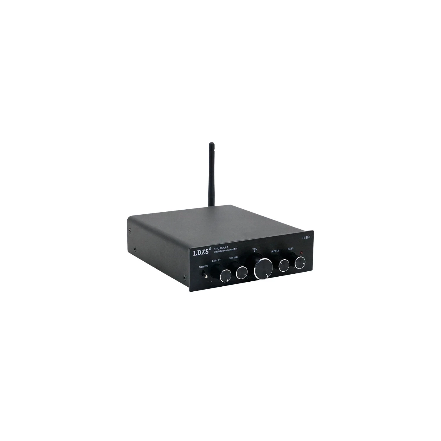 Petit amplificateur numérique Amplificateur de bureau haute puissance Bluetooth 5,0 Système audio haute fidélité à double usage pour la maison et