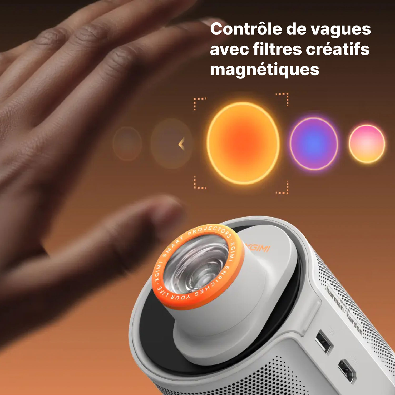 Projecteur de cinéma maison DEL HD 1080p MoGo 4 de XGIMI