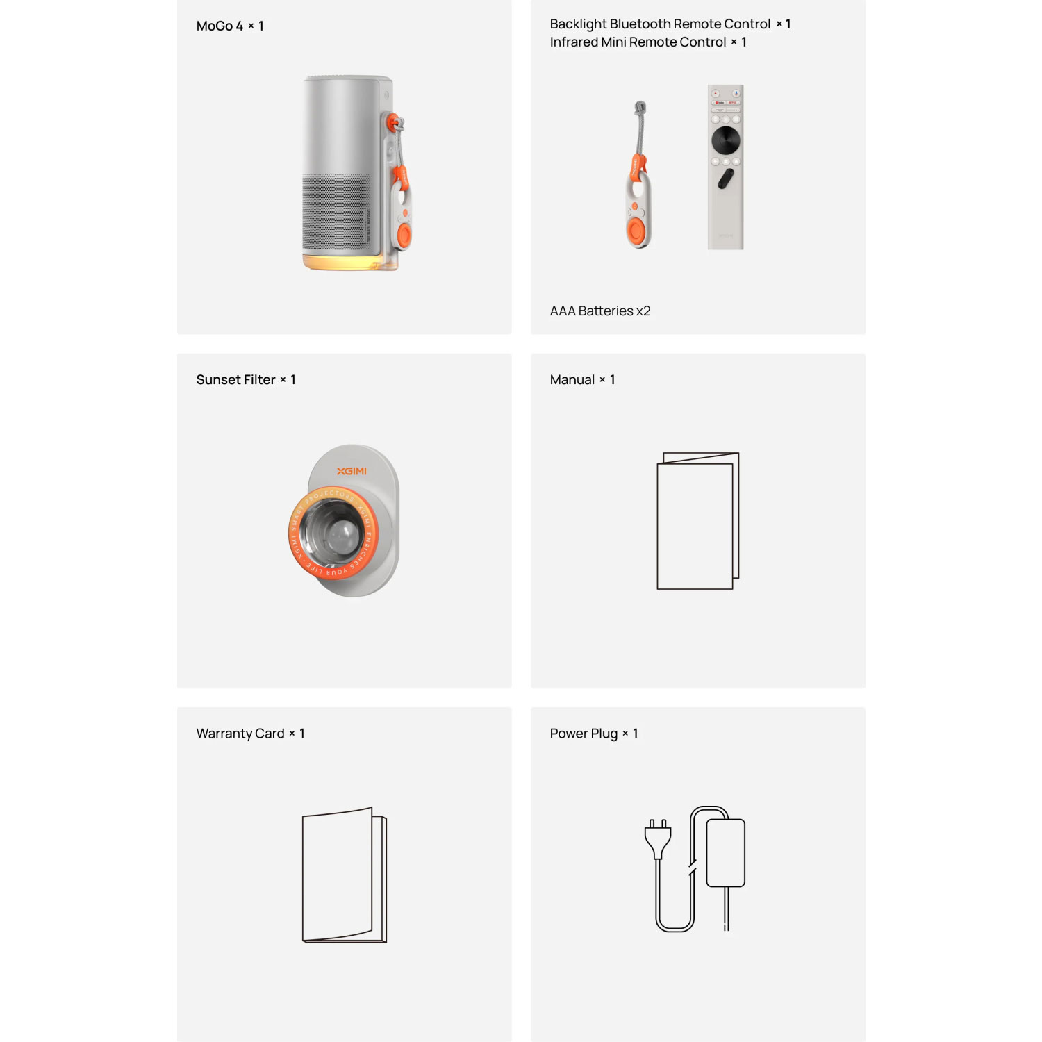 Projecteur de cinéma maison DEL HD 1080p MoGo 4 de XGIMI