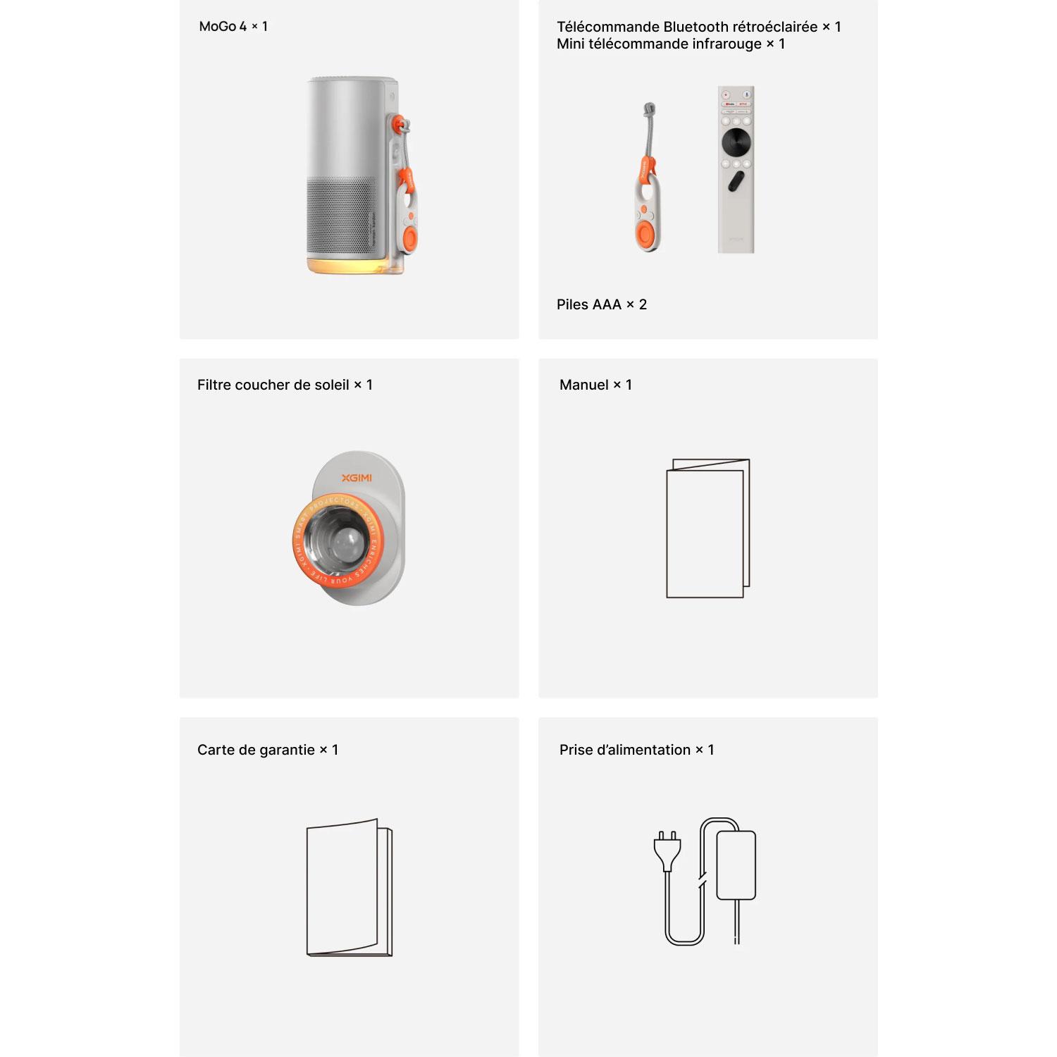 Projecteur de cinéma maison DEL HD 1080p MoGo 4 de XGIMI