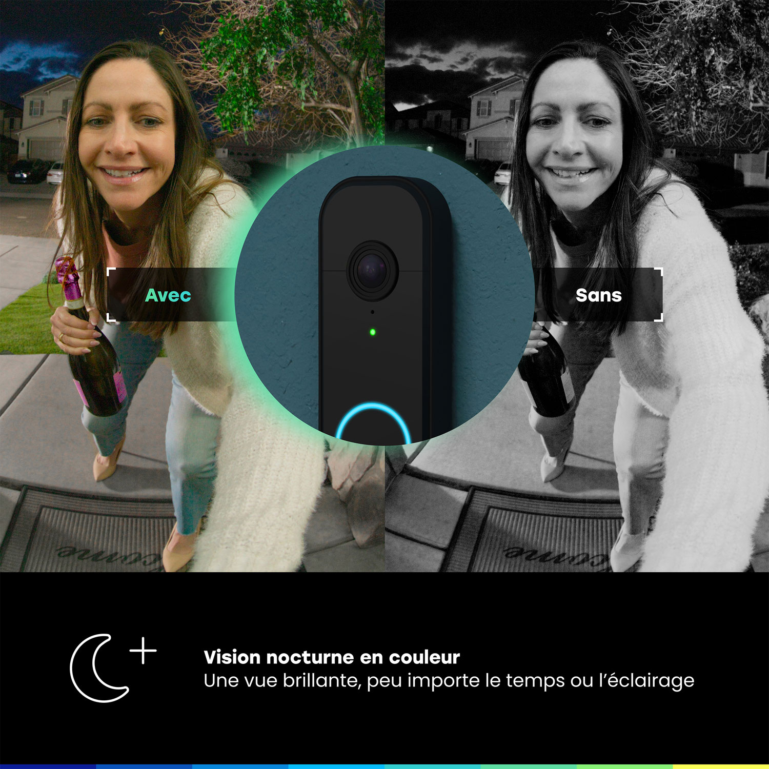 Chamberlain myQ Wi-Fi Video Doorbell - Black