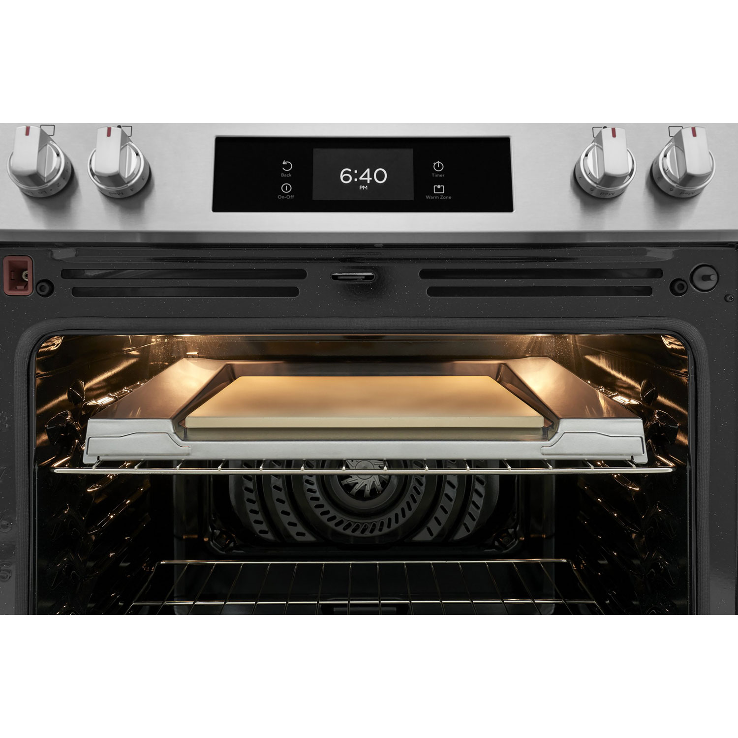 Frigidaire Gallery 30" 6.2 Cu. Ft. 5-Element Electric Air Fry Range with Stone-Baked Pizza - Stainless