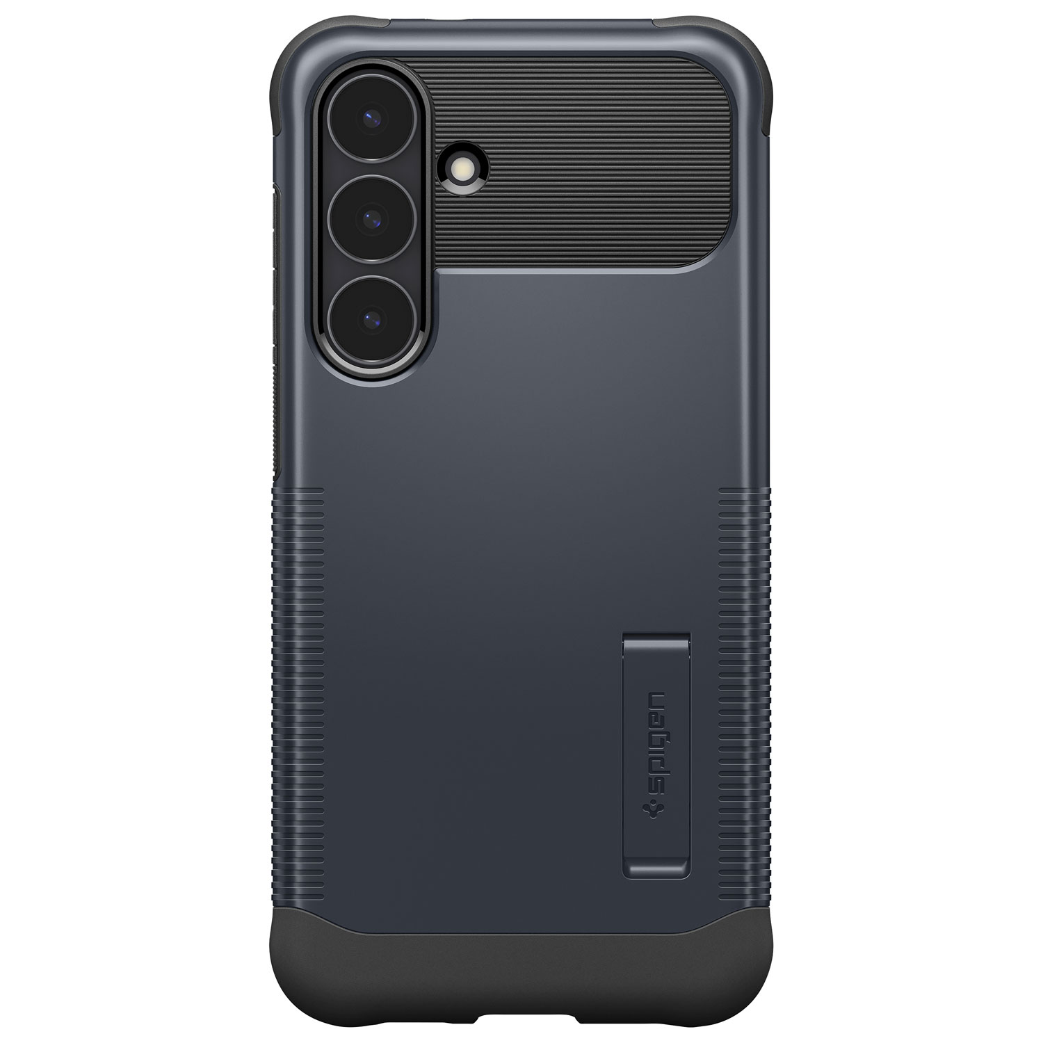 Étui rigide ajusté Slim Armor MagFit de Spigen pour Galaxy S25 FE - Ardoise métallique