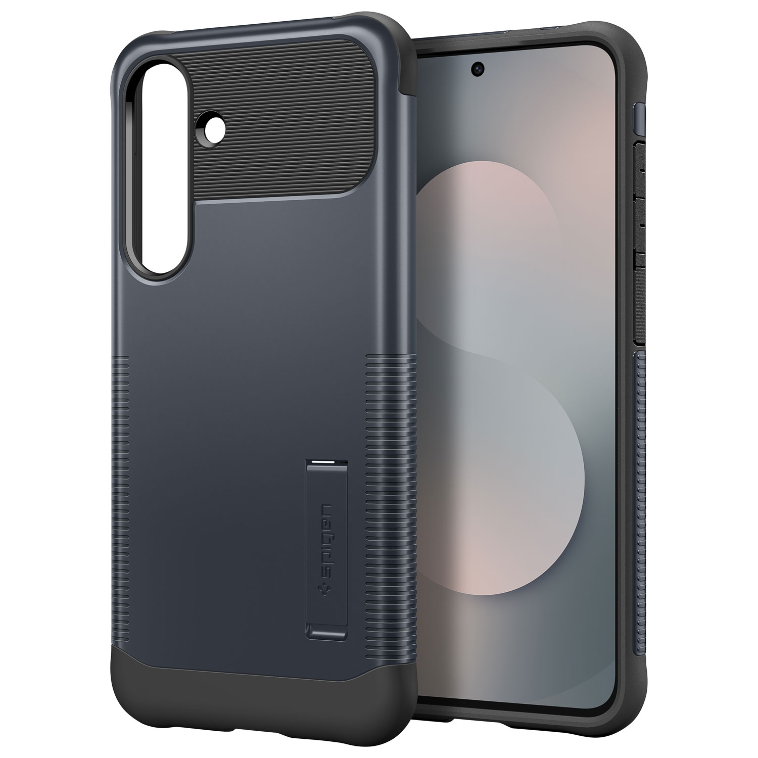 Étui rigide ajusté Slim Armor MagFit de Spigen pour Galaxy S25 FE - Ardoise métallique