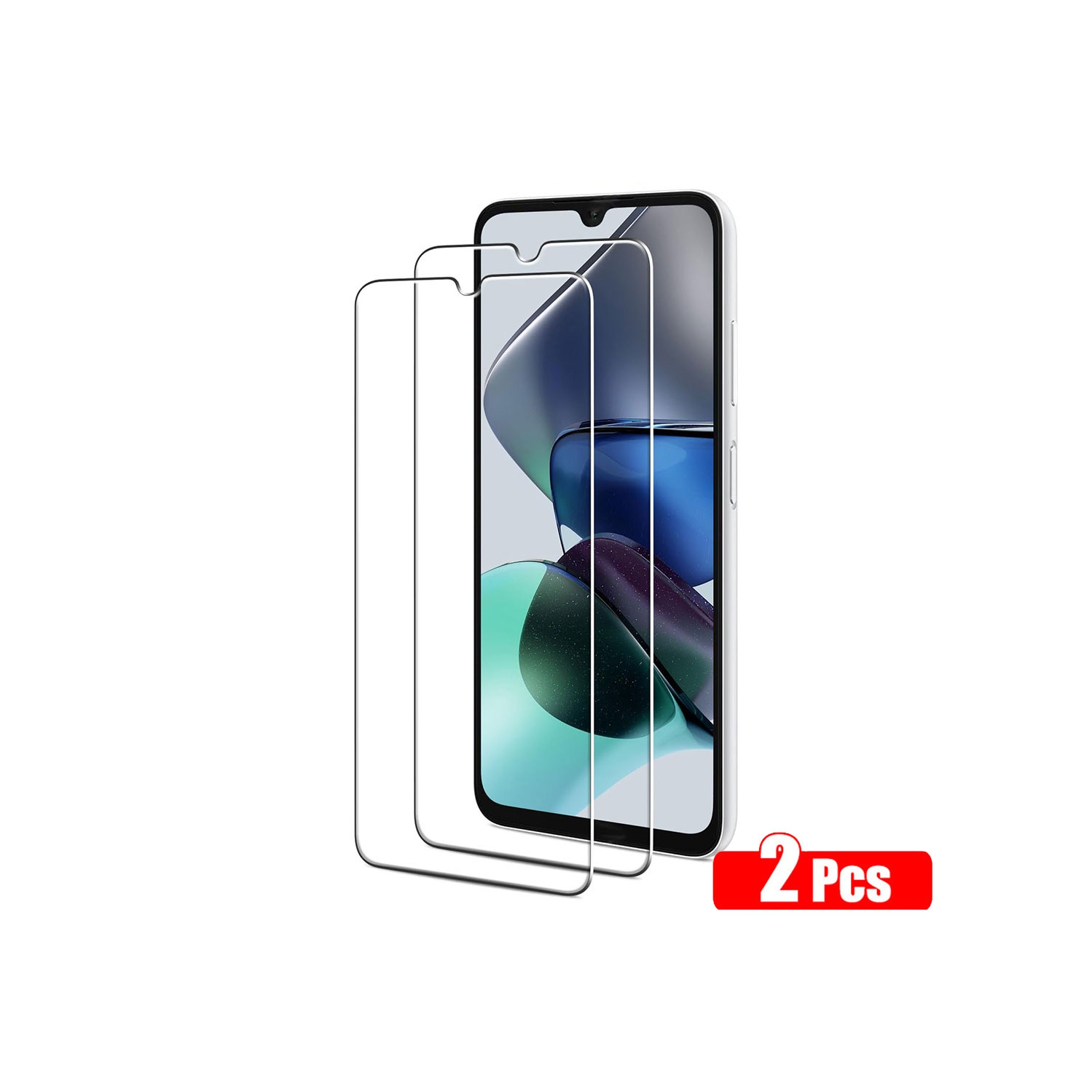 Verre trempé pour Galaxy A05 de Samsung Protecteur d'écran HD 9H antirayure, sans bulles, protecteur d'écran tactile précis [paquet de 2]