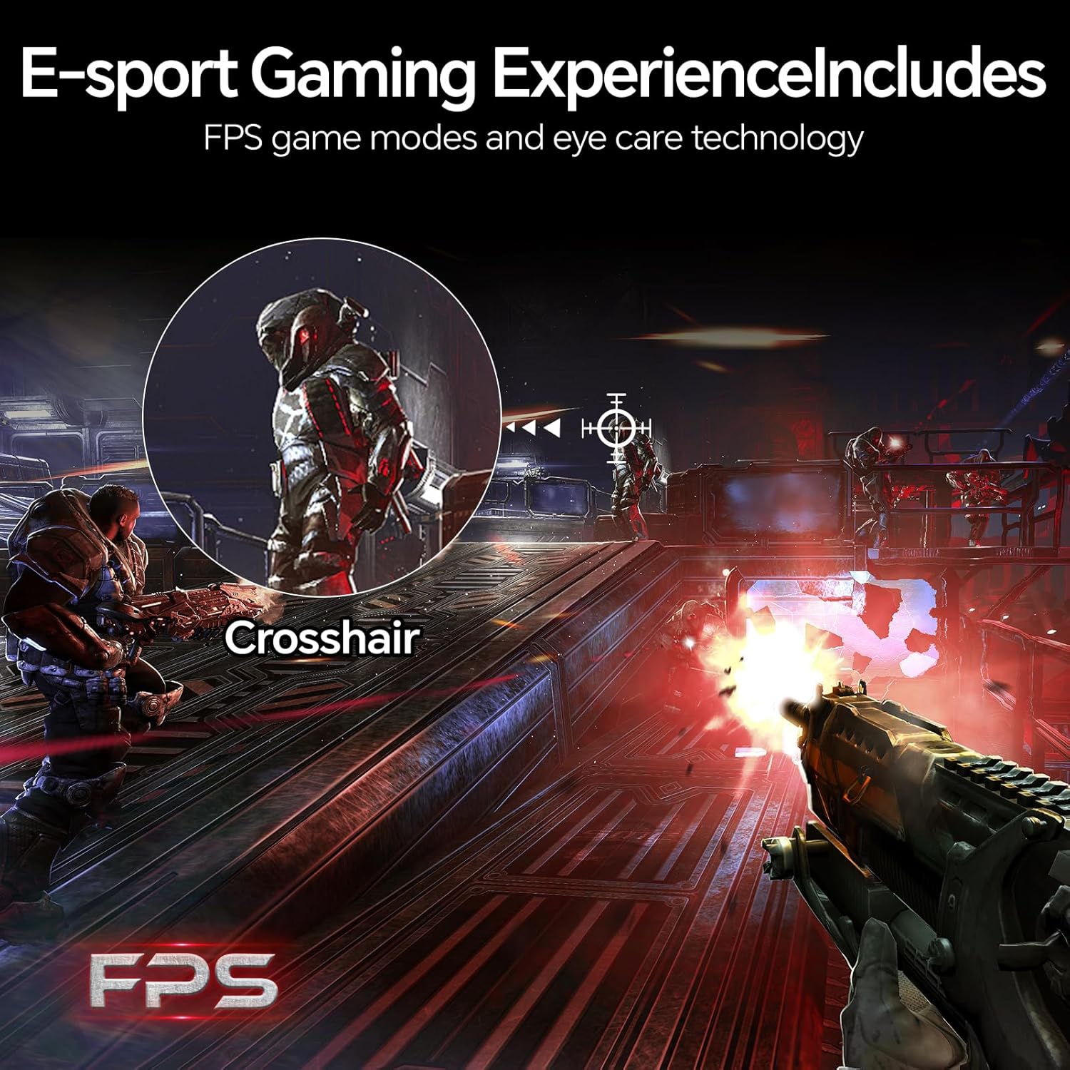 KOORUI 24 Inch IPS Gaming Monitor, FHD 1920×1080p,165Hz 200Hz ,1ms Adaptive Sync DCI-P3 90% Color Gamut, HDR400, 2 x HDMI 2.0, DisplayPort 1.4, Tilt