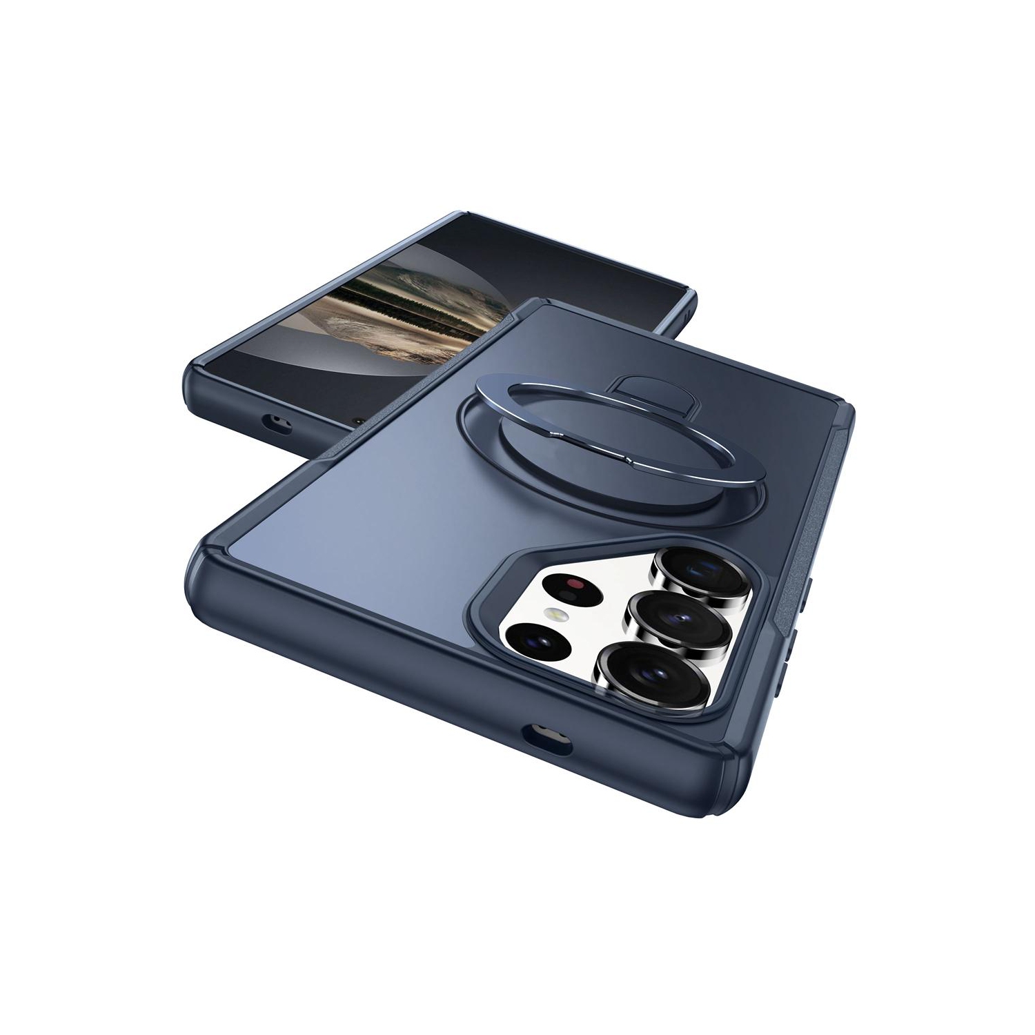 Étui magnétique pour téléphone XCRS Vivid avec béquille rotative invisible, étui MagSafe pour Samsung Galaxy S25 Ultra