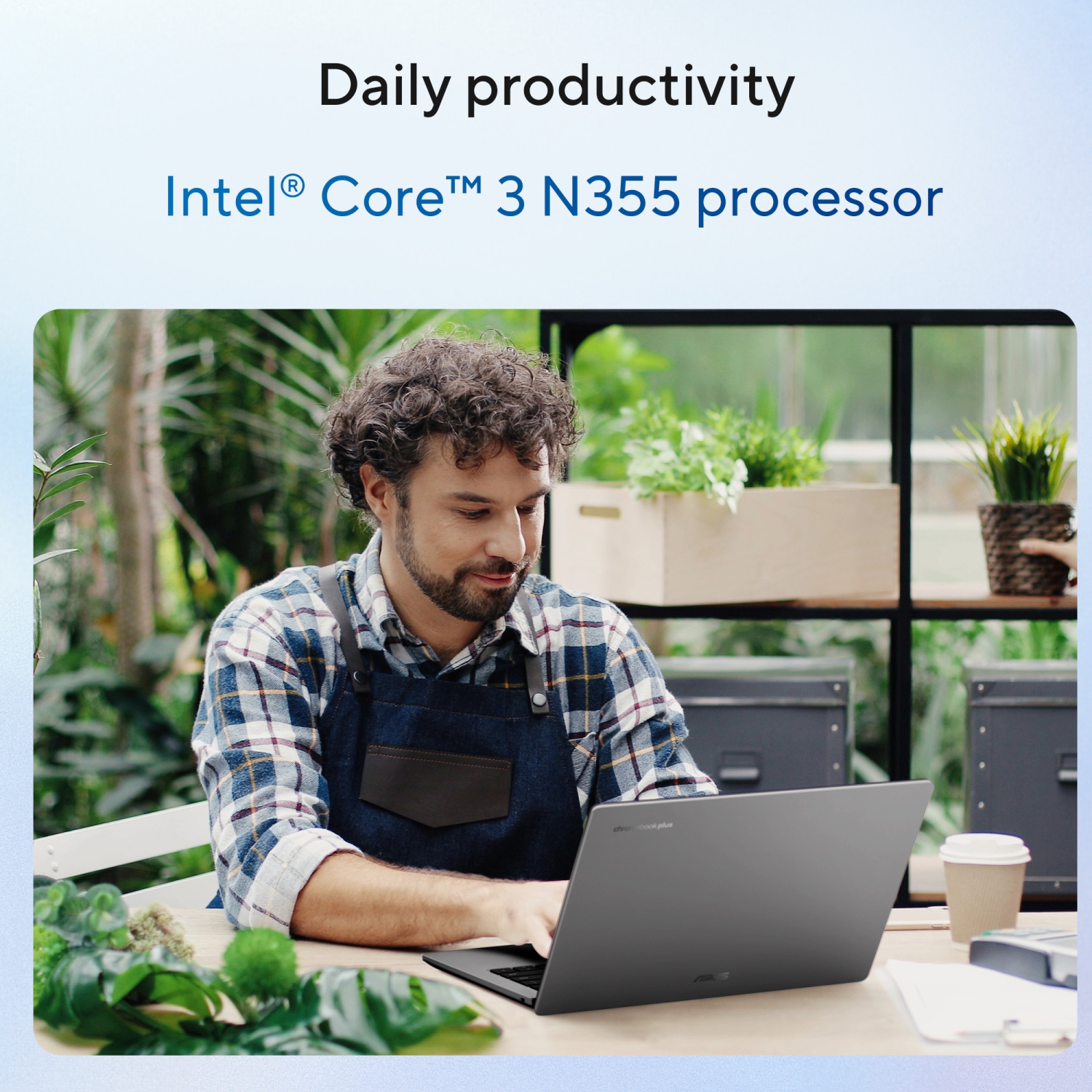 ASUS Chromebook Plus CX14 Lightweight Laptop