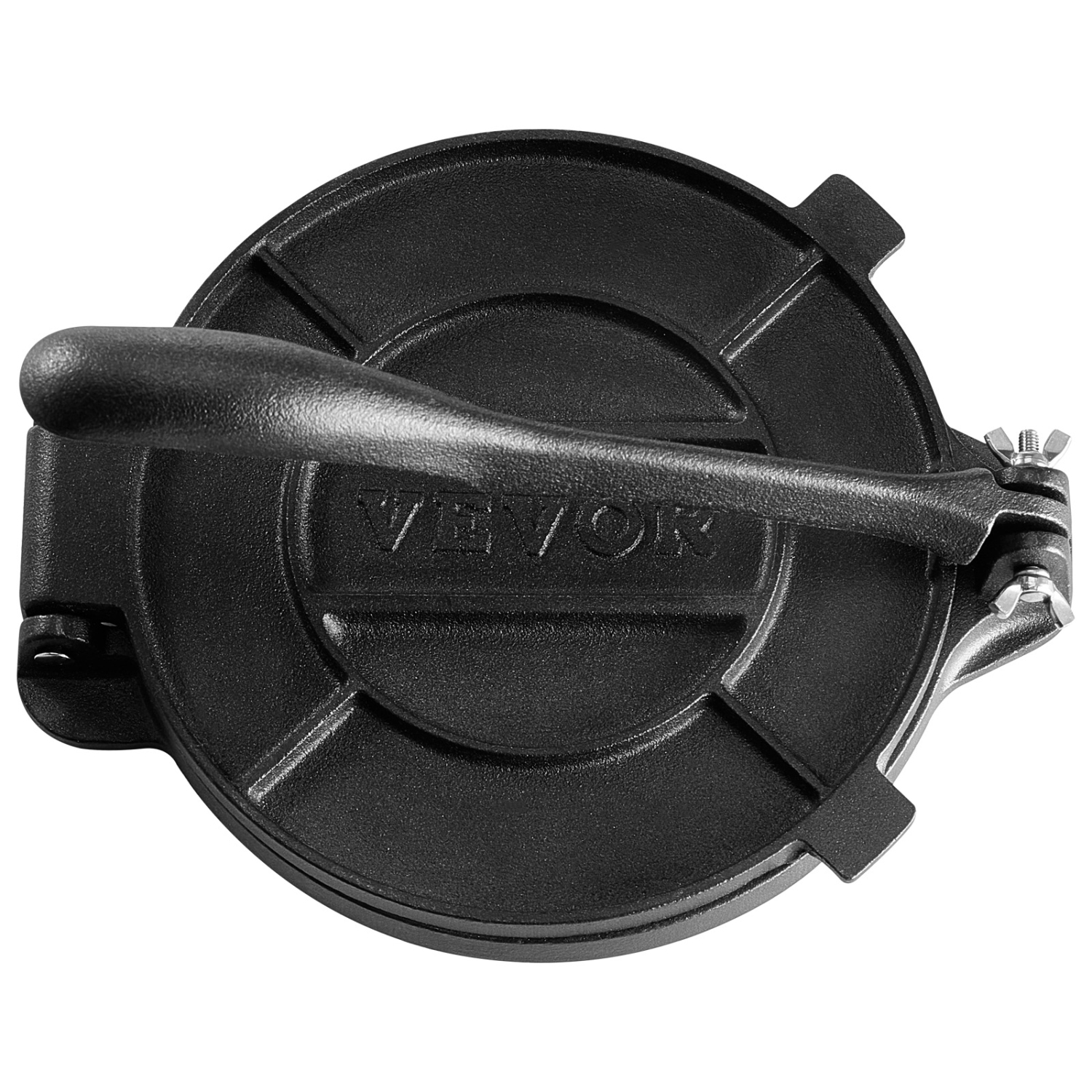 VEVOR 10 Inch Tortilla Press,Tortilla and Roti Maker,Cast Iron Heavy Duty Tortilladora Press, Pre-Seasoned Pataconera Maker with 100 Pcs Parchment