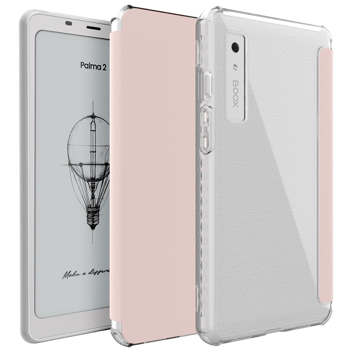 TUDIA SKN FLIP V2 Designed for Onyx Boox Palma 2 Case - Pink