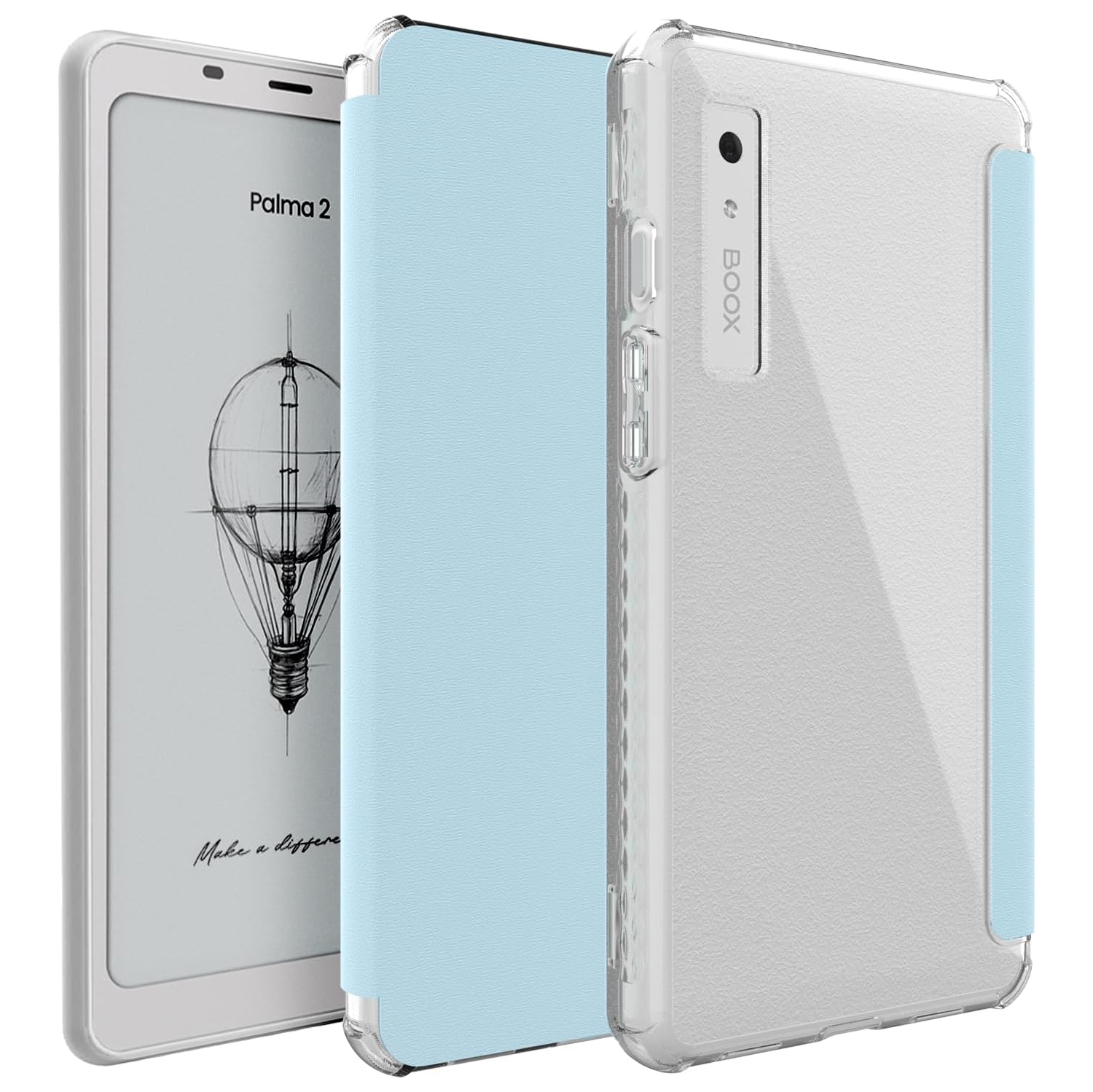TUDIA SKN FLIP V2 Designed for Onyx Boox Palma 2 Case - Blue