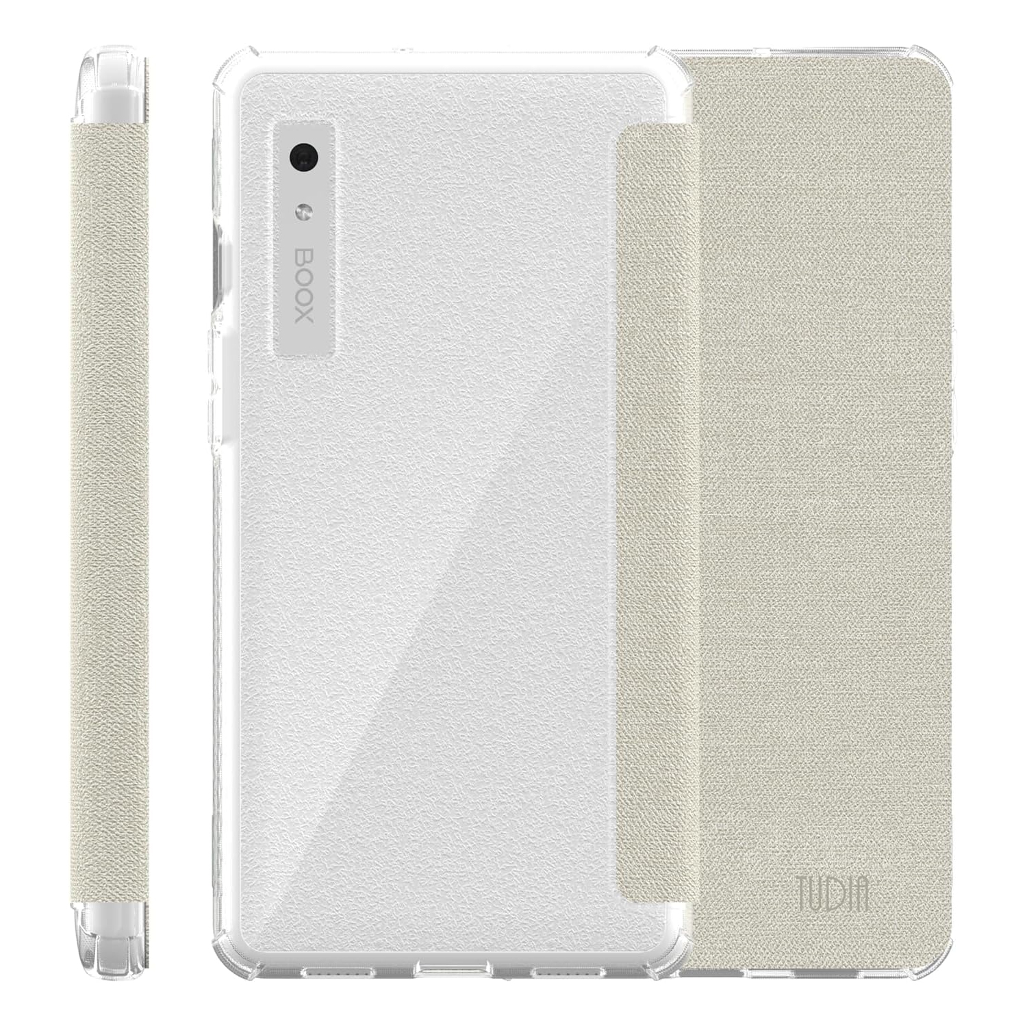TUDIA SKN FLIP for Onyx Boox Palma 2 Case - Clear Grey