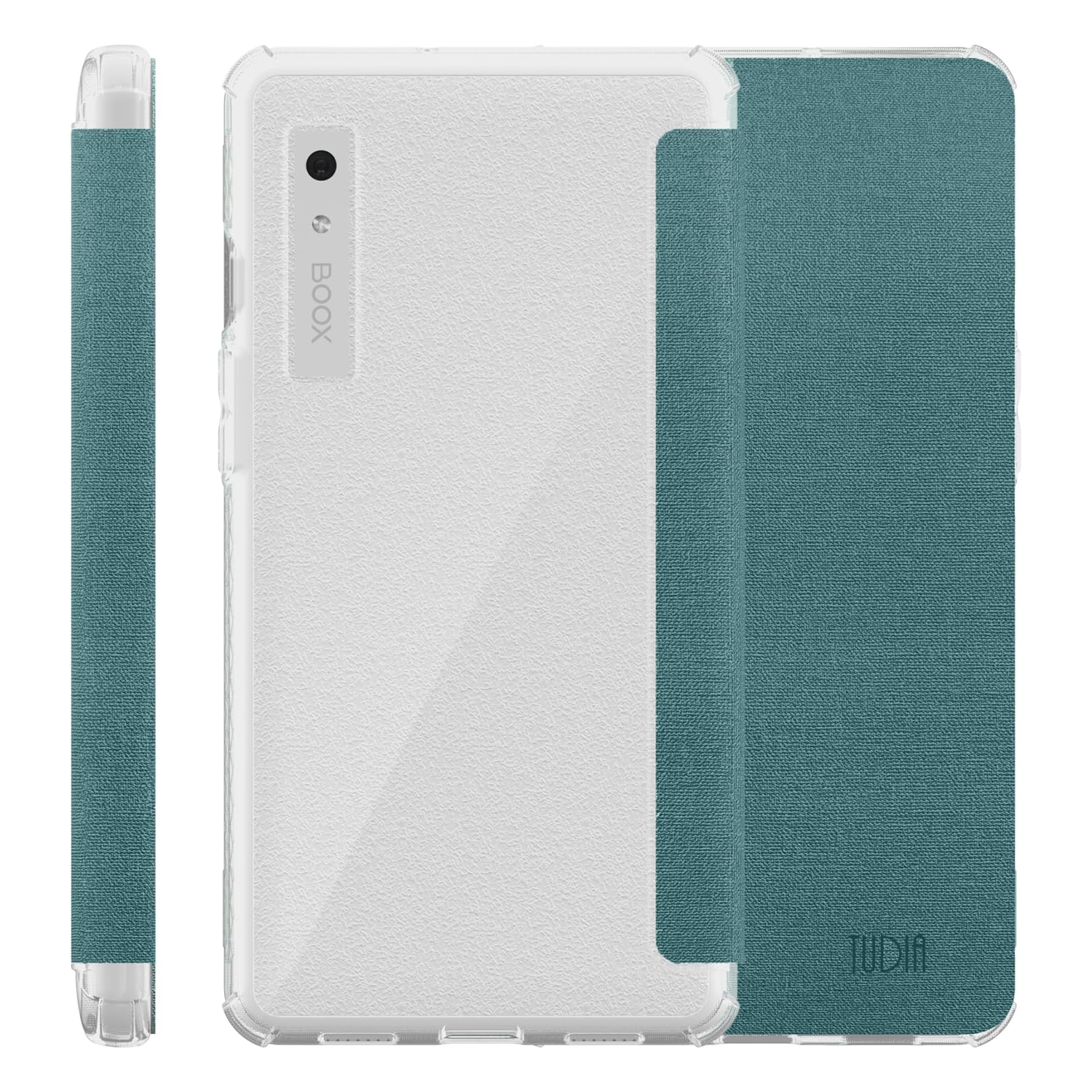 TUDIA SKN FLIP for Onyx Boox Palma 2 Case - Clear Turquoise