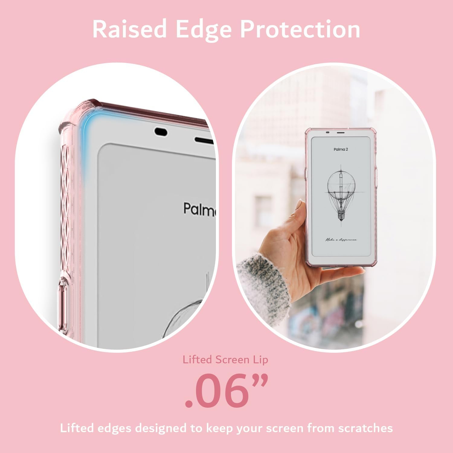 TUDIA SKN for Onyx Boox Palma 2 Case - Pink