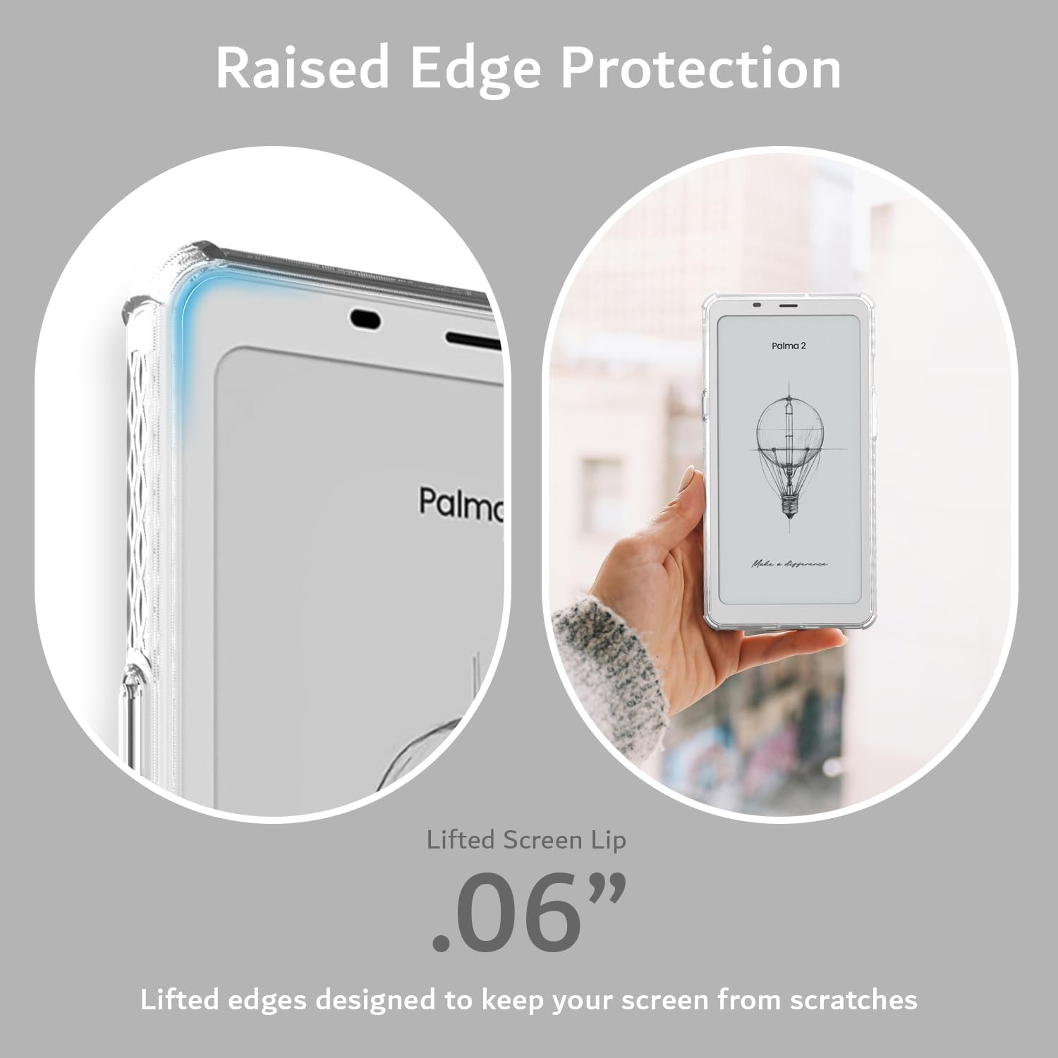 TUDIA SKN for Onyx Boox Palma 2 Case - Clear