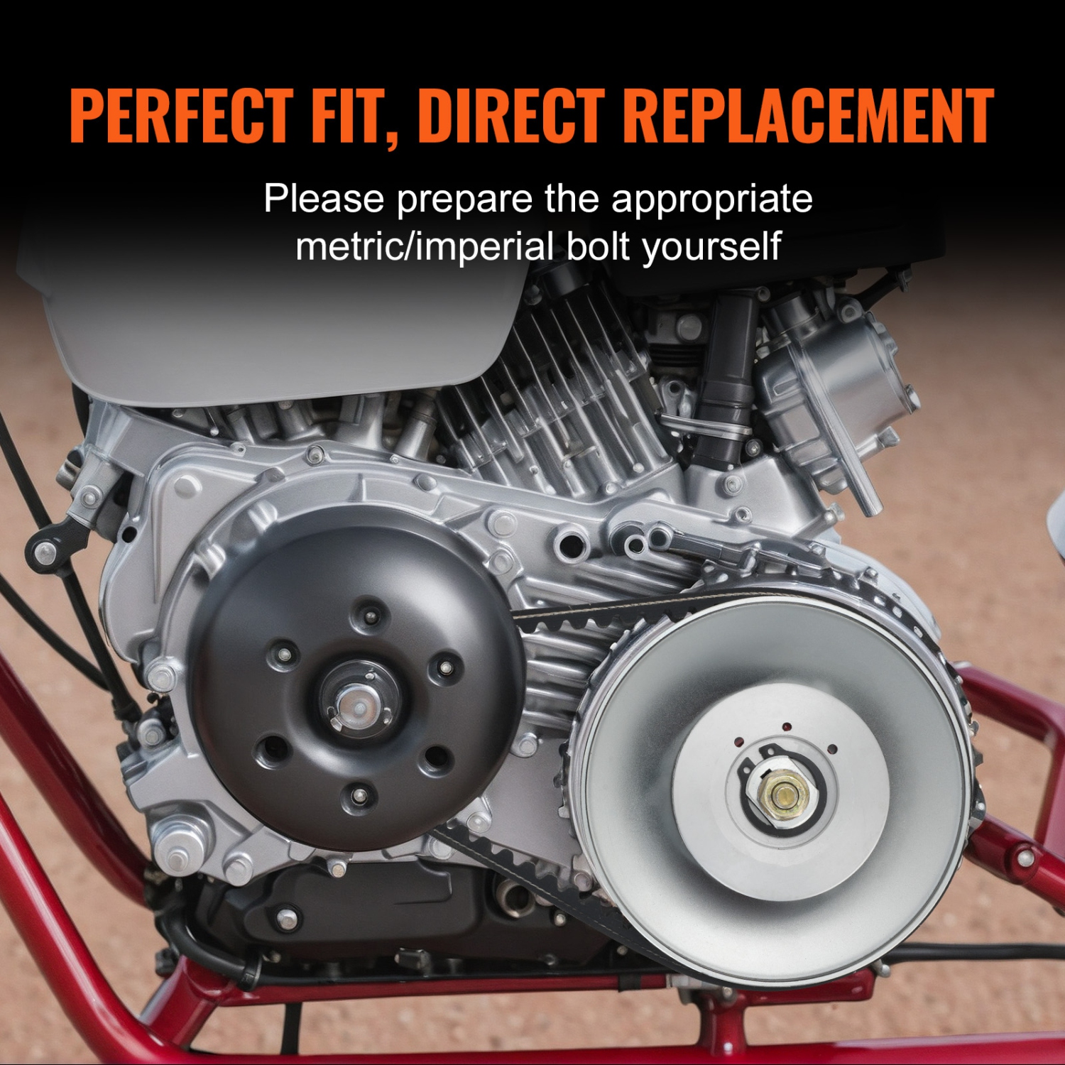 VEVOR Primary Drive Clutch, 780 Series Go-Kart Drive Clutch 1" Bore 1/4" Keyway Comet, for Taking a 1 3/16-1 1/4" Wide Belt 4 Cycle Engines, Replace#