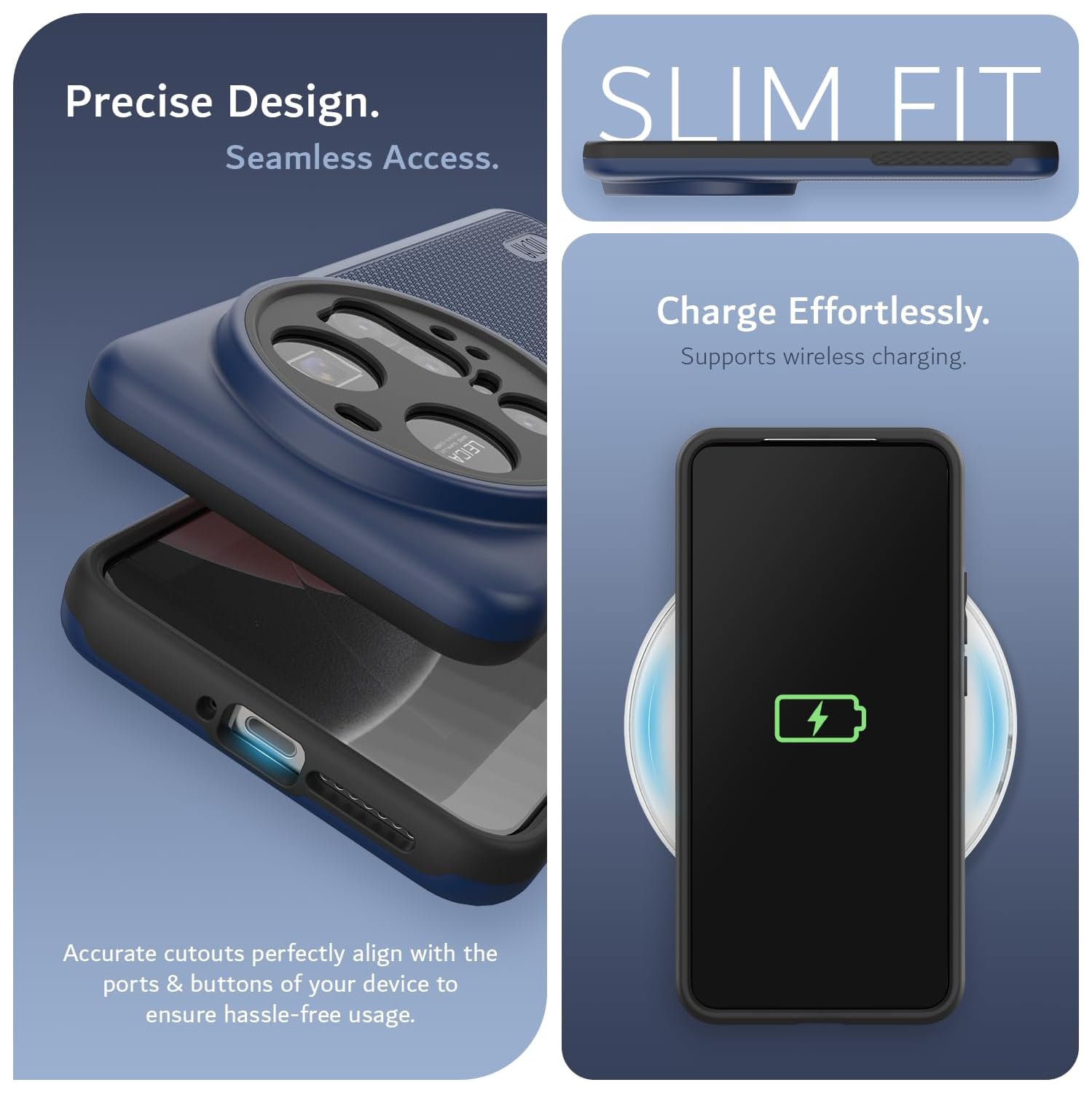 Étui 2025 MergeGrip pour Xiaomi 15 Ultra 5G de TUDIA - Indigo