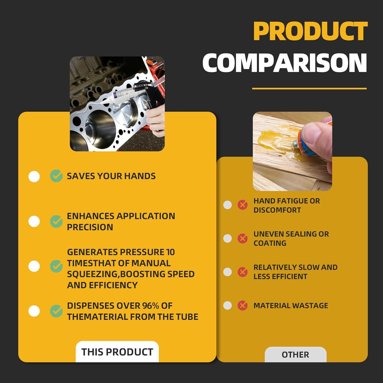 Portable Liquid Glue Tube Dispenser, Silicone Extrusion Tool for Maximum Glue Tube Utilization