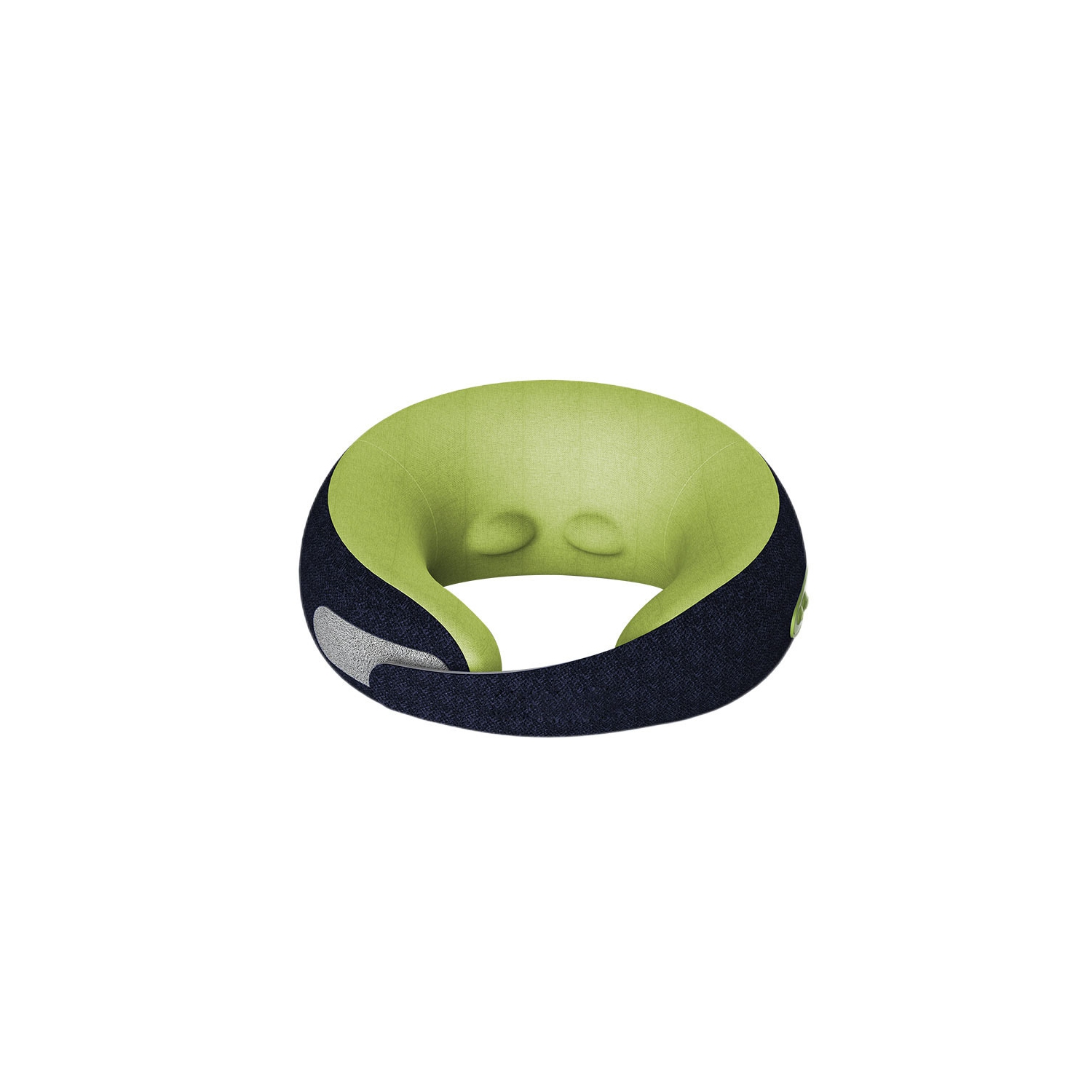 New Cervical Massager, Home Car Electric Charging Heating Neck Care U-Shaped Massage Pillow - Dark Blue