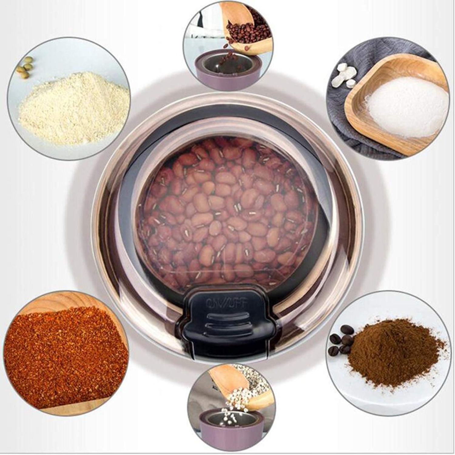 Grinding Machine Grain Mill Crusher, Household Small Chinese Herbal Medicine Dry Mill, Electric Spice Coffee Grinder For Beans,Peppers,Spices,Herbs