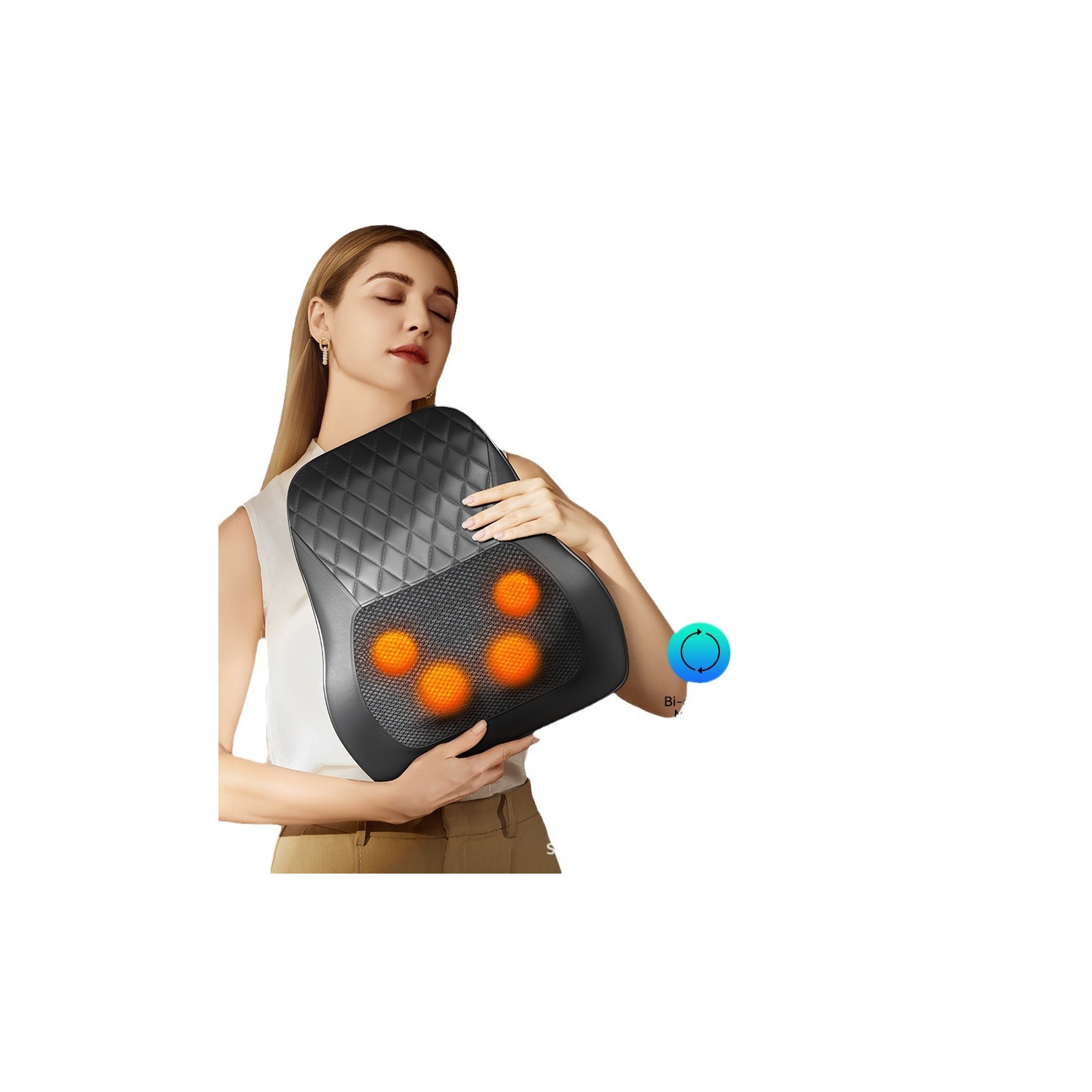 Shiatsu Neck and Back Massager with Heat,Electric Deep Tissue Kneading Neck and Shoulder Massage