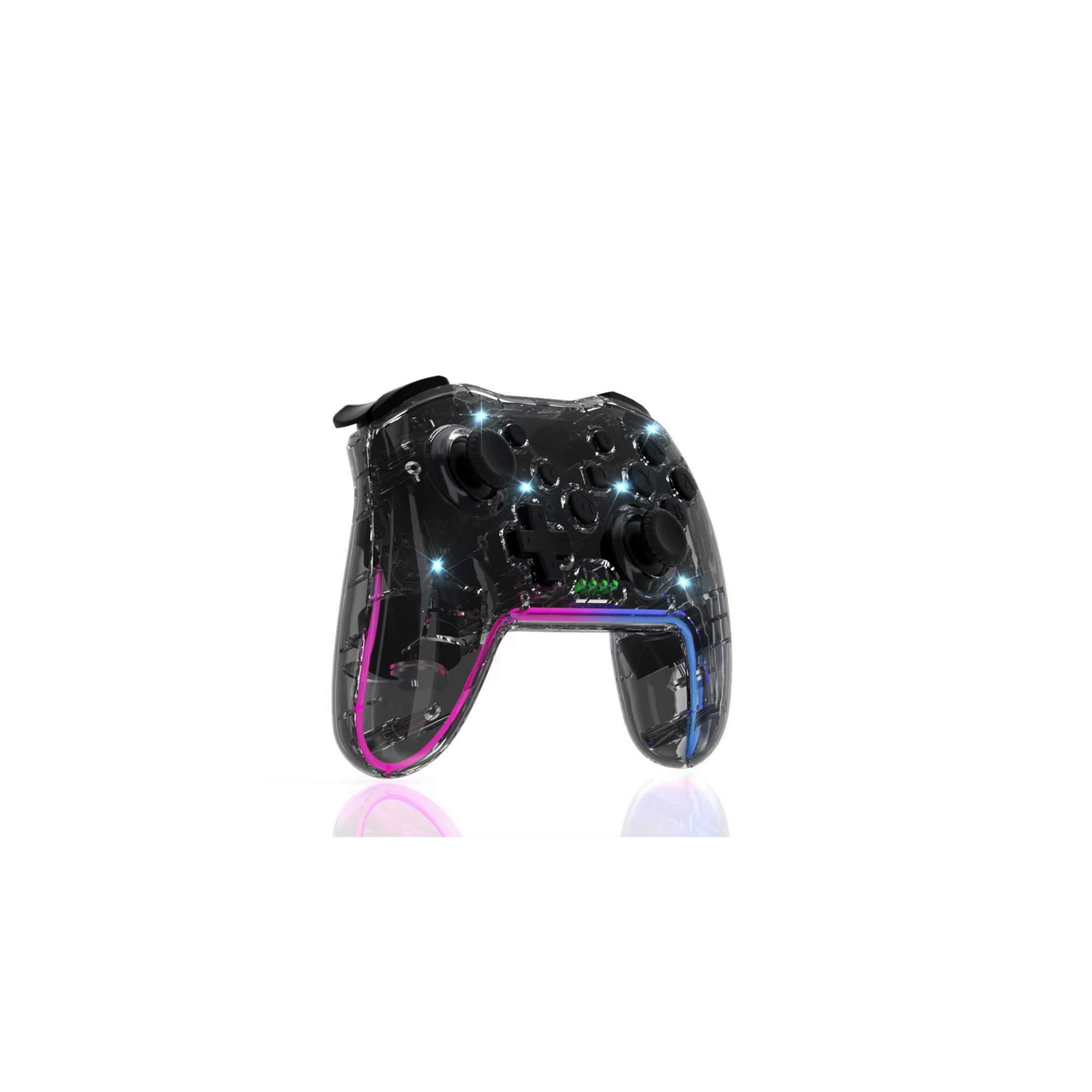 Manette de jeu Bluetooth sans fil | Connexion à trois modes pour Switch/PC/téléphone mobile | Commande à une touche | Vibrations HD | Manette sans