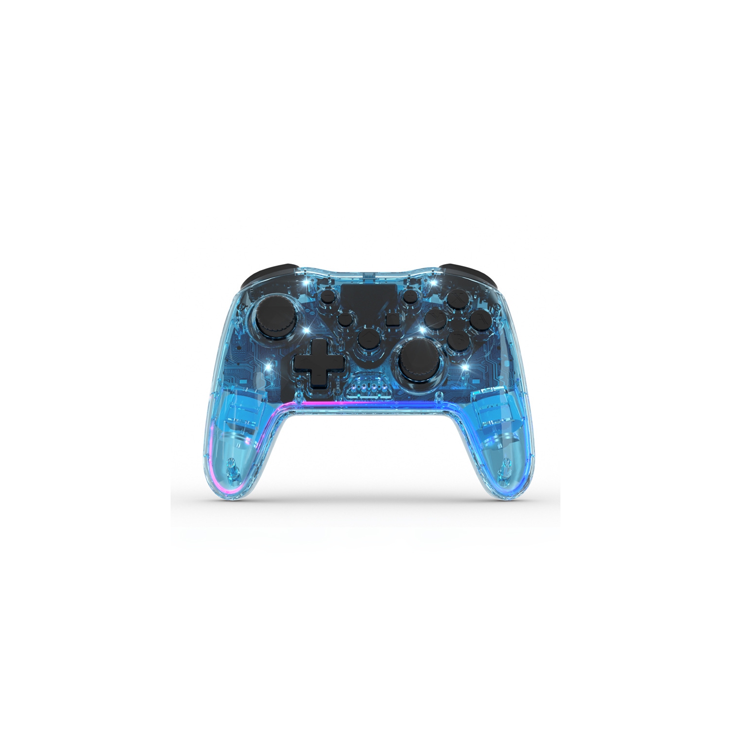 Manette de jeu Bluetooth sans fil | Connexion à trois modes pour Switch/PC/téléphone mobile | Commande à une touche | Vibrations HD | Manette sans