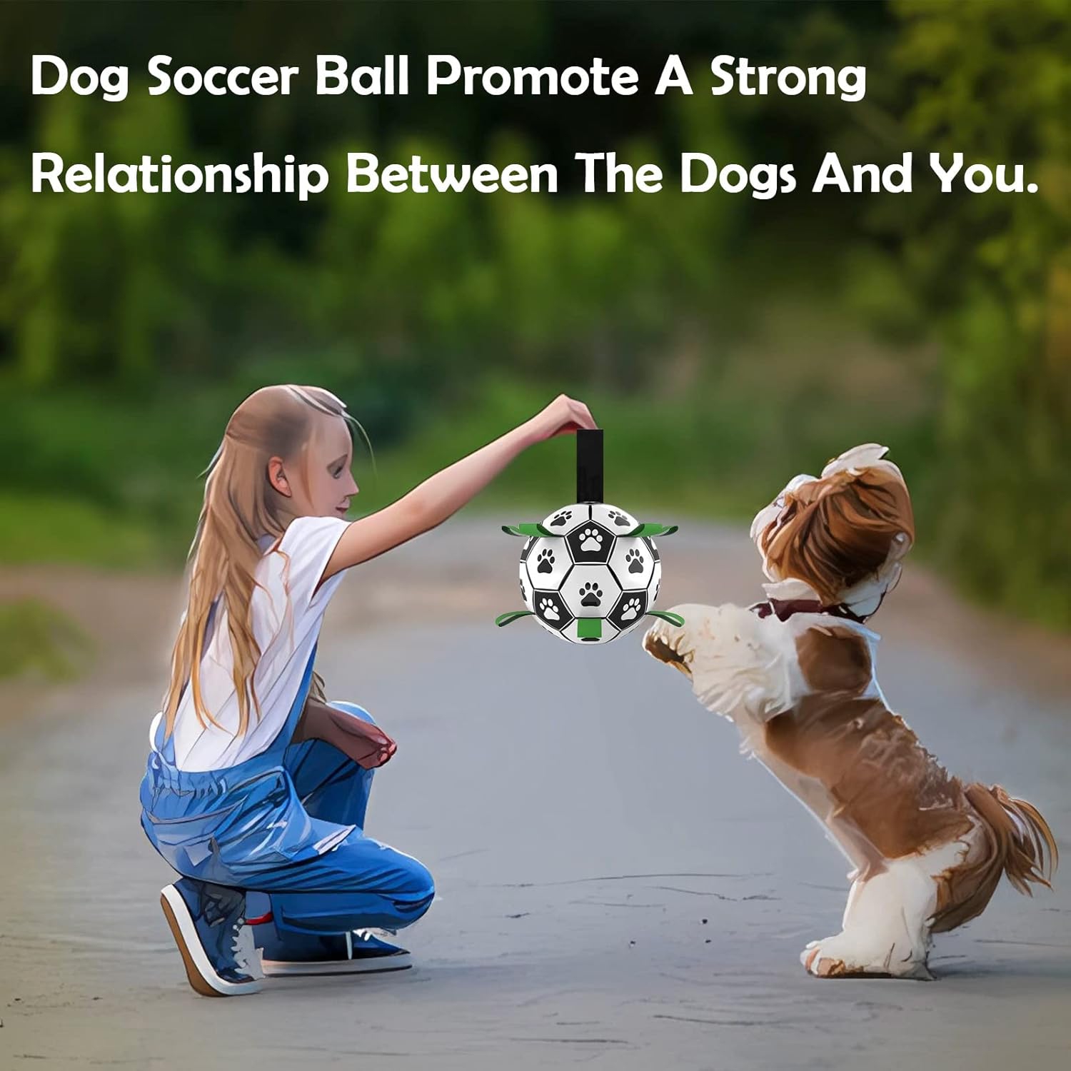 Ballon de football pour chien, jouet interactif Tug of War, cadeau d'anniversaire pour chiot, jouet à lancer de guerre, jouet aquatique, balle