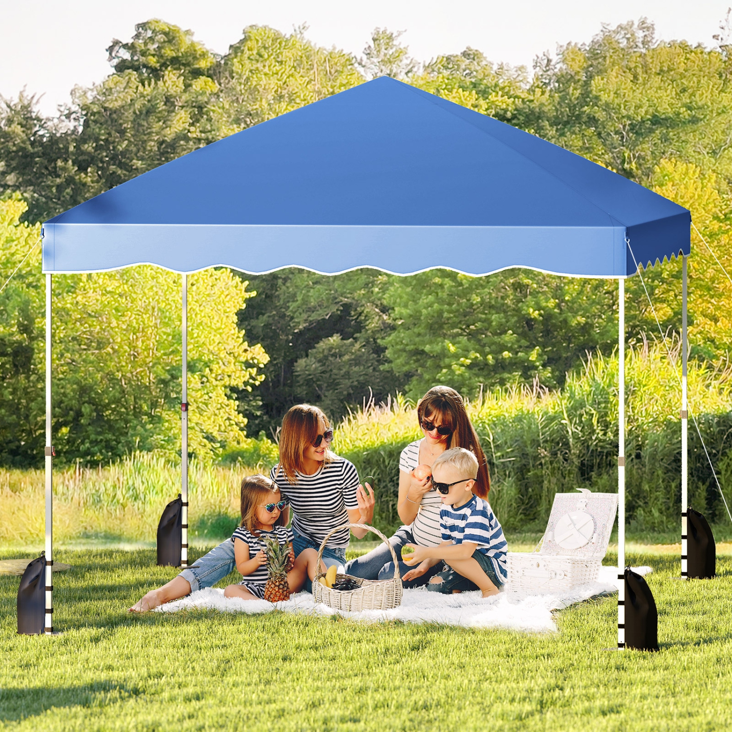 Gymax 10 X 10 FT Pop up Canopy Tent Portable Foldable Patio Shelter w/ Wheeled Bag