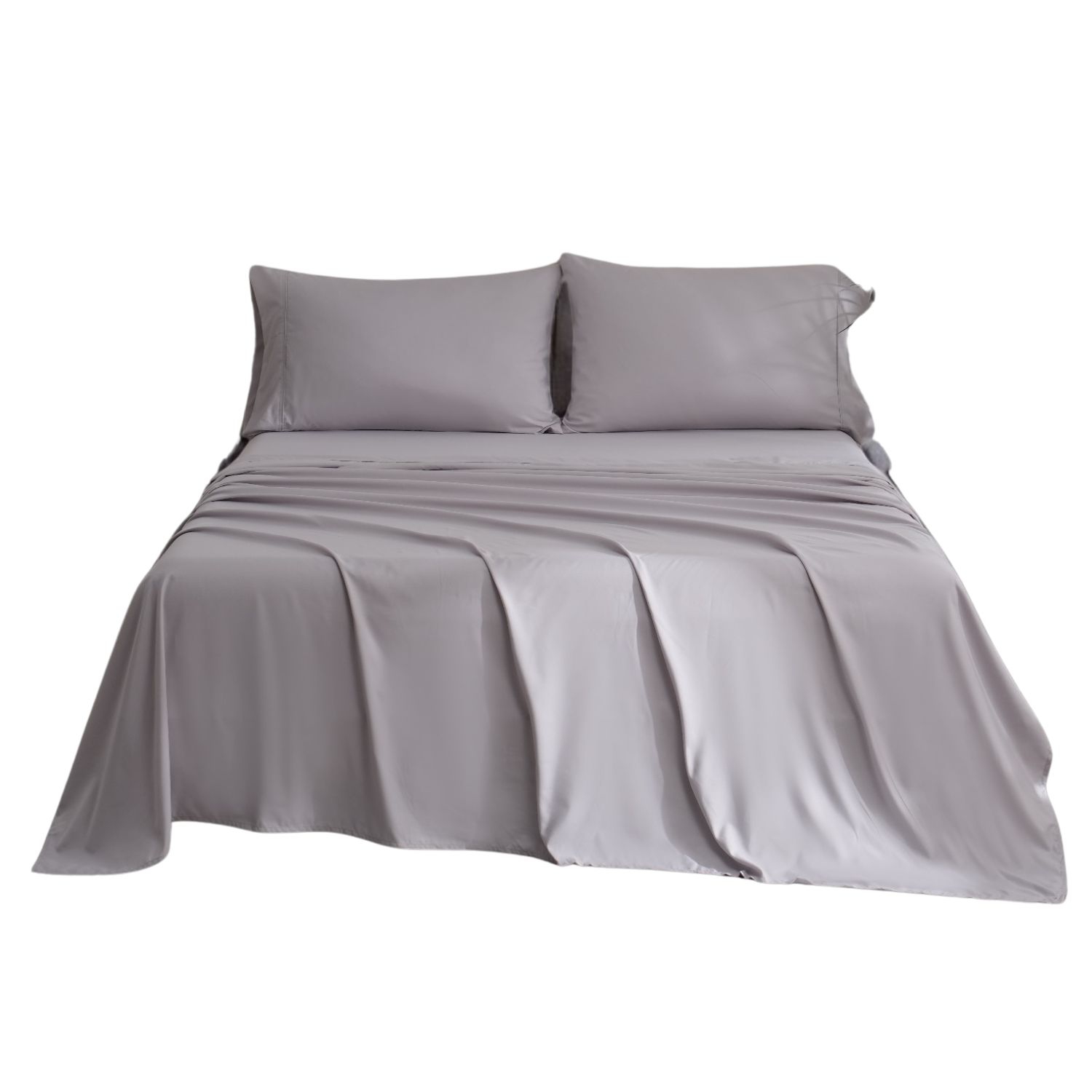 Ensemble de draps océan fin pour lit simple, très grand format 300 fils au pouce carré (4 pièces), 300 fils au pouce carré, doux, respirant et