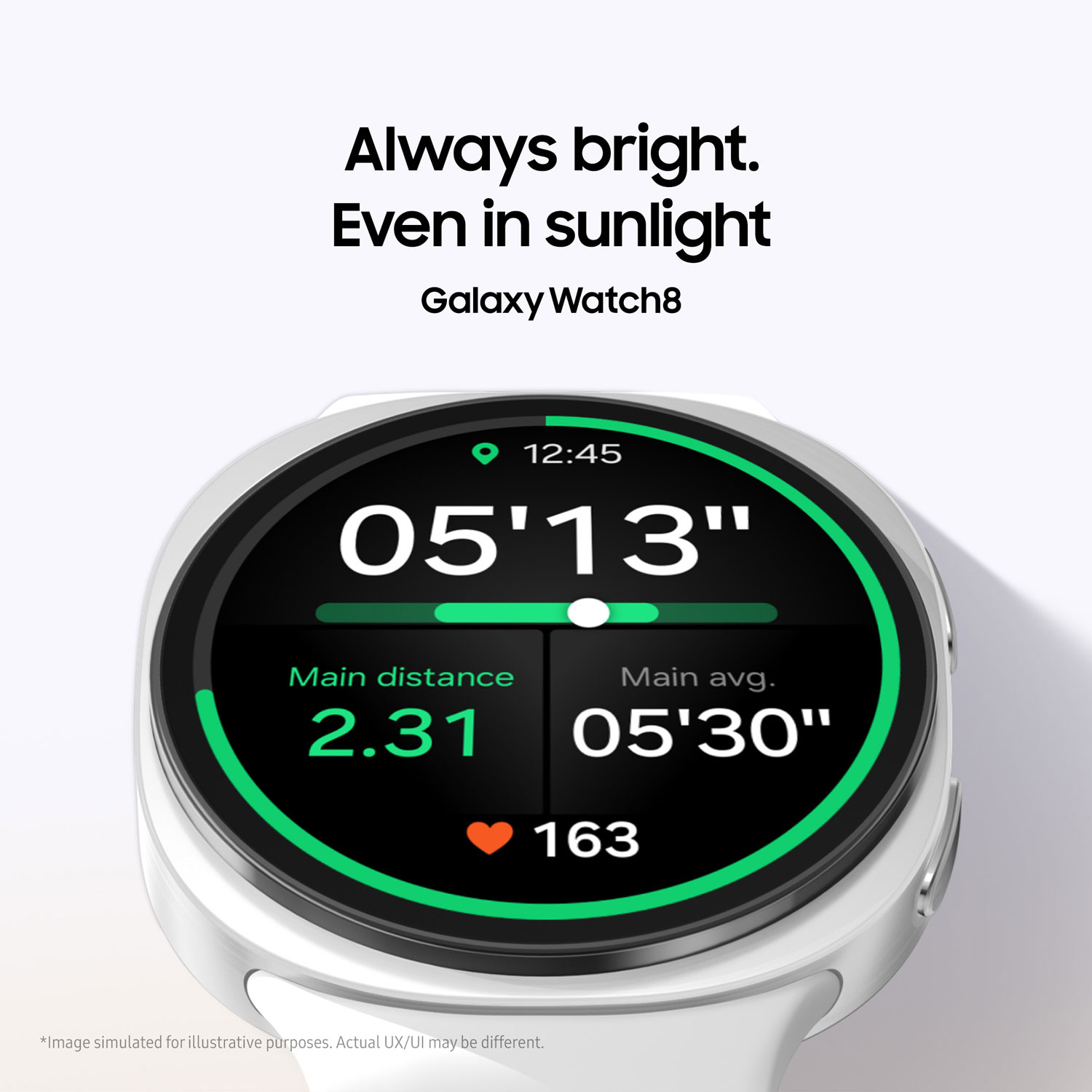 Montre intelligente Bluetooth de 44mm Samsung Galaxy Watch8 - Noir