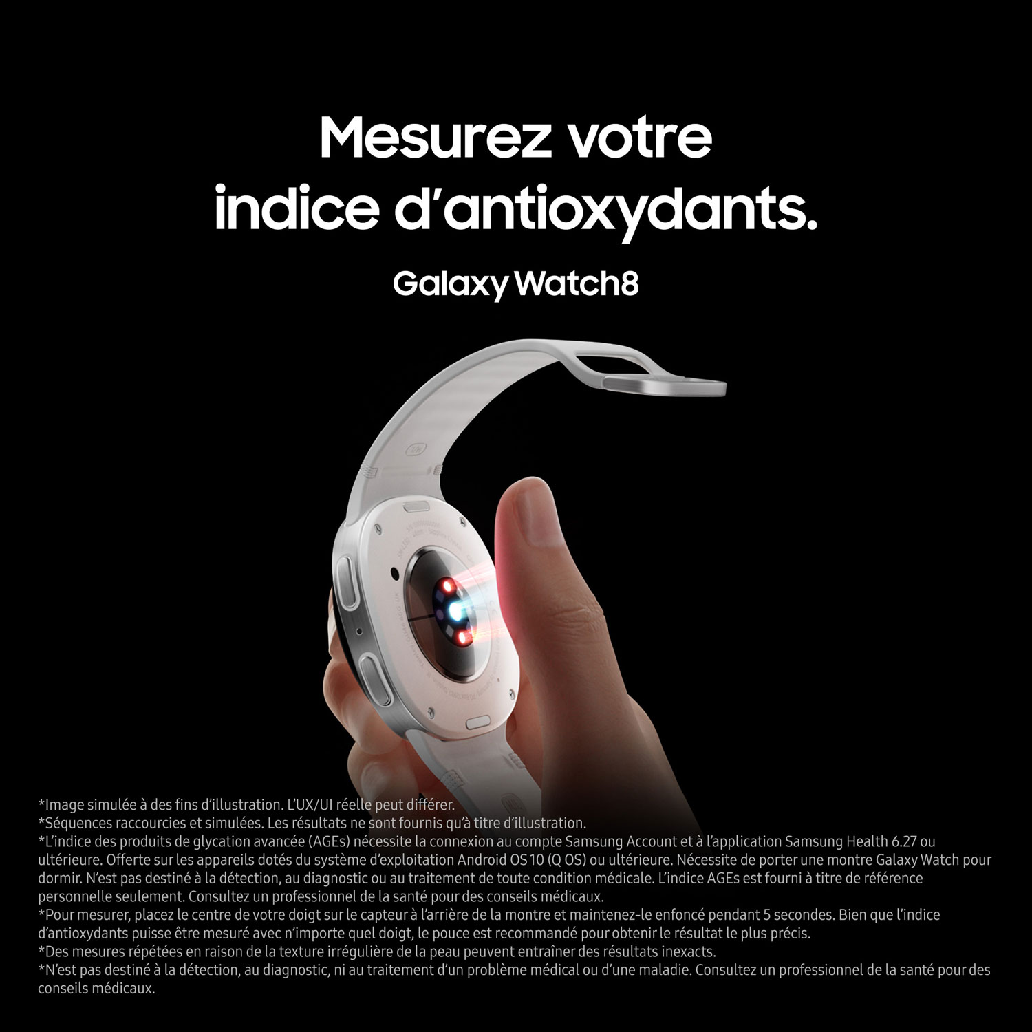 Samsung Galaxy Watch8 44mm Bluetooth Smartwatch - Silver