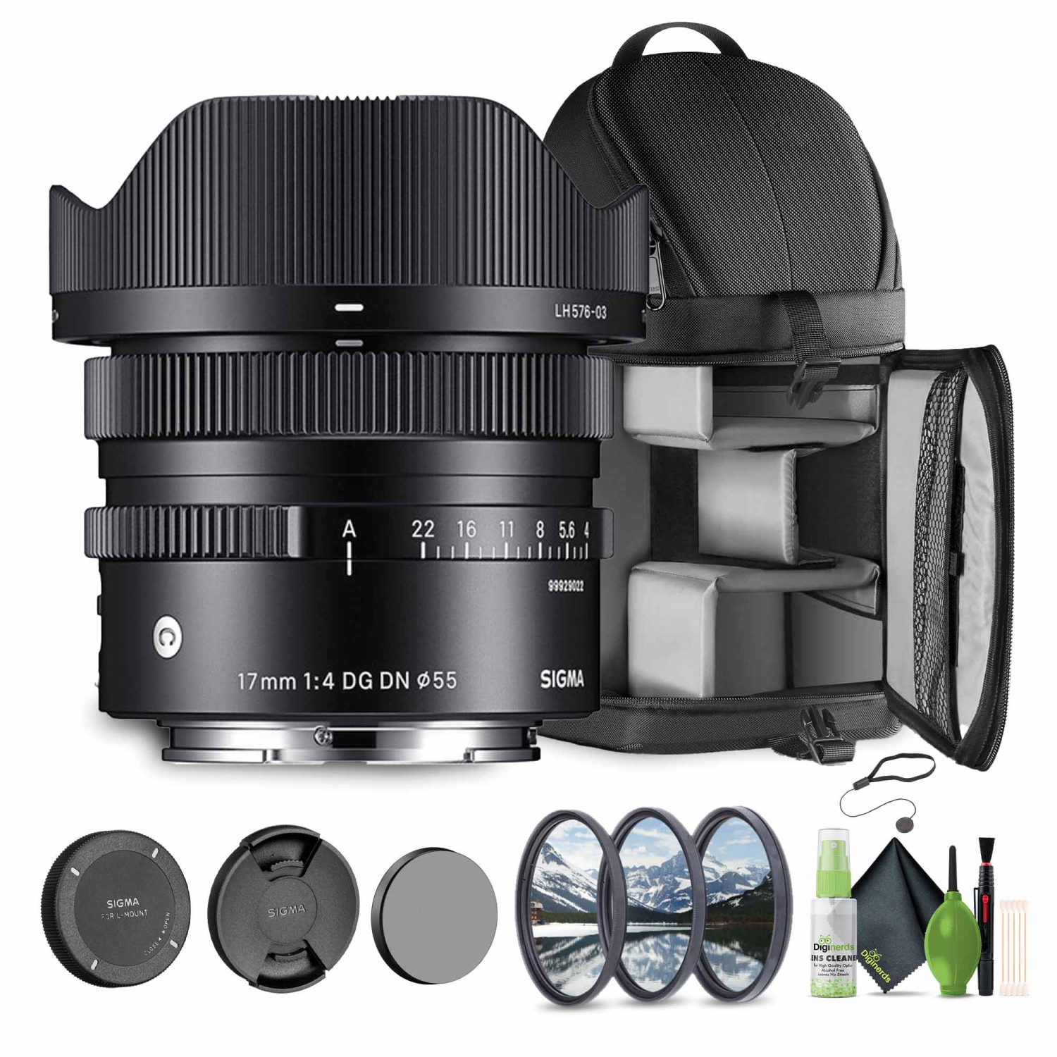 Sigma 17mm f/4 DG DN Contemporary Sony E Bundle
