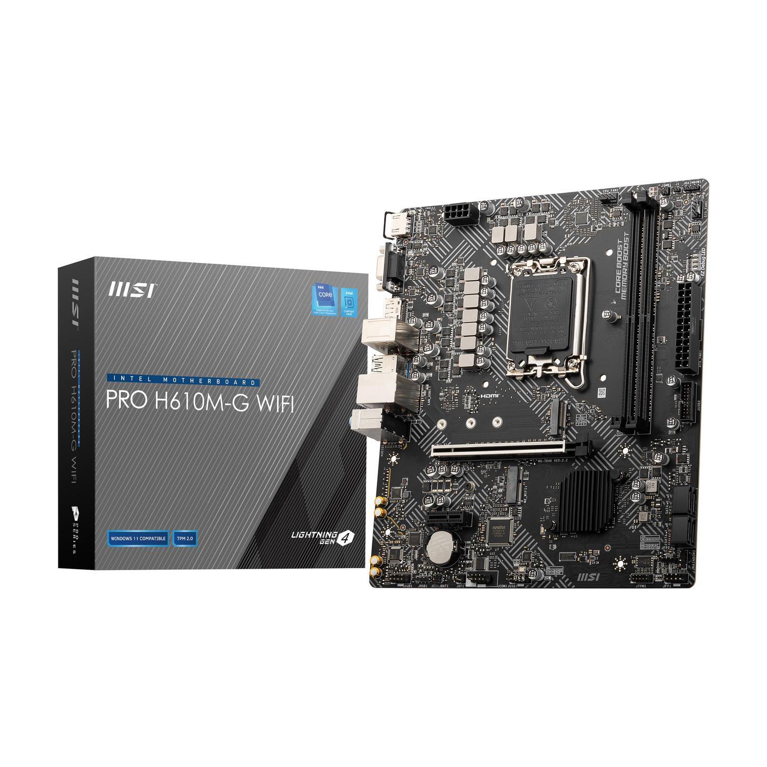 MSI PRO H610M-G WIFI Micro ATX Motherboards