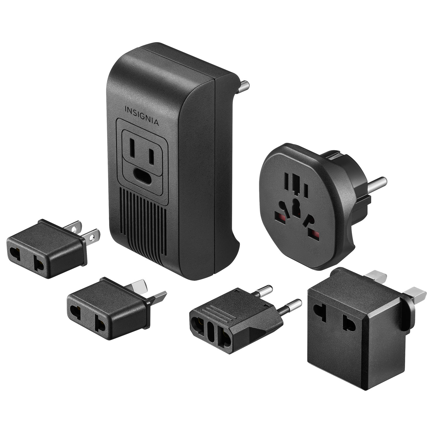Insignia Travel Adapter and Converter - Black - Only at Best Buy