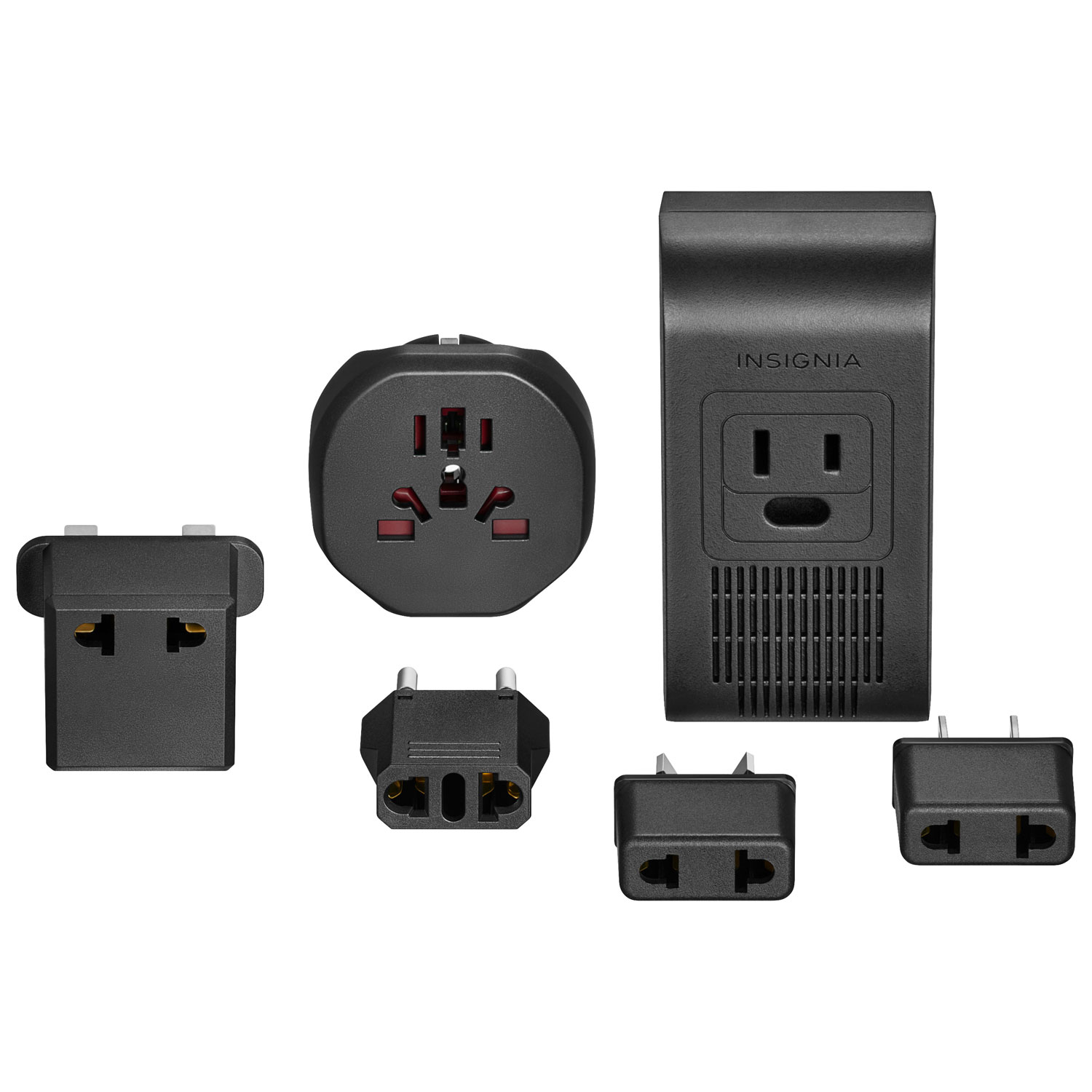 Insignia Travel Adapter and Converter - Black - Only at Best Buy