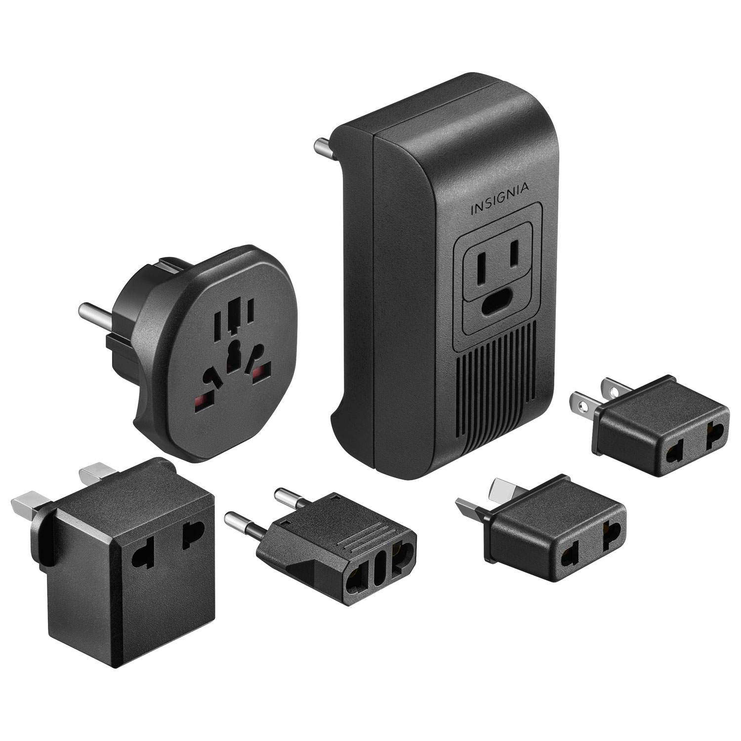 Insignia Travel Adapter and Converter - Black - Only at Best Buy