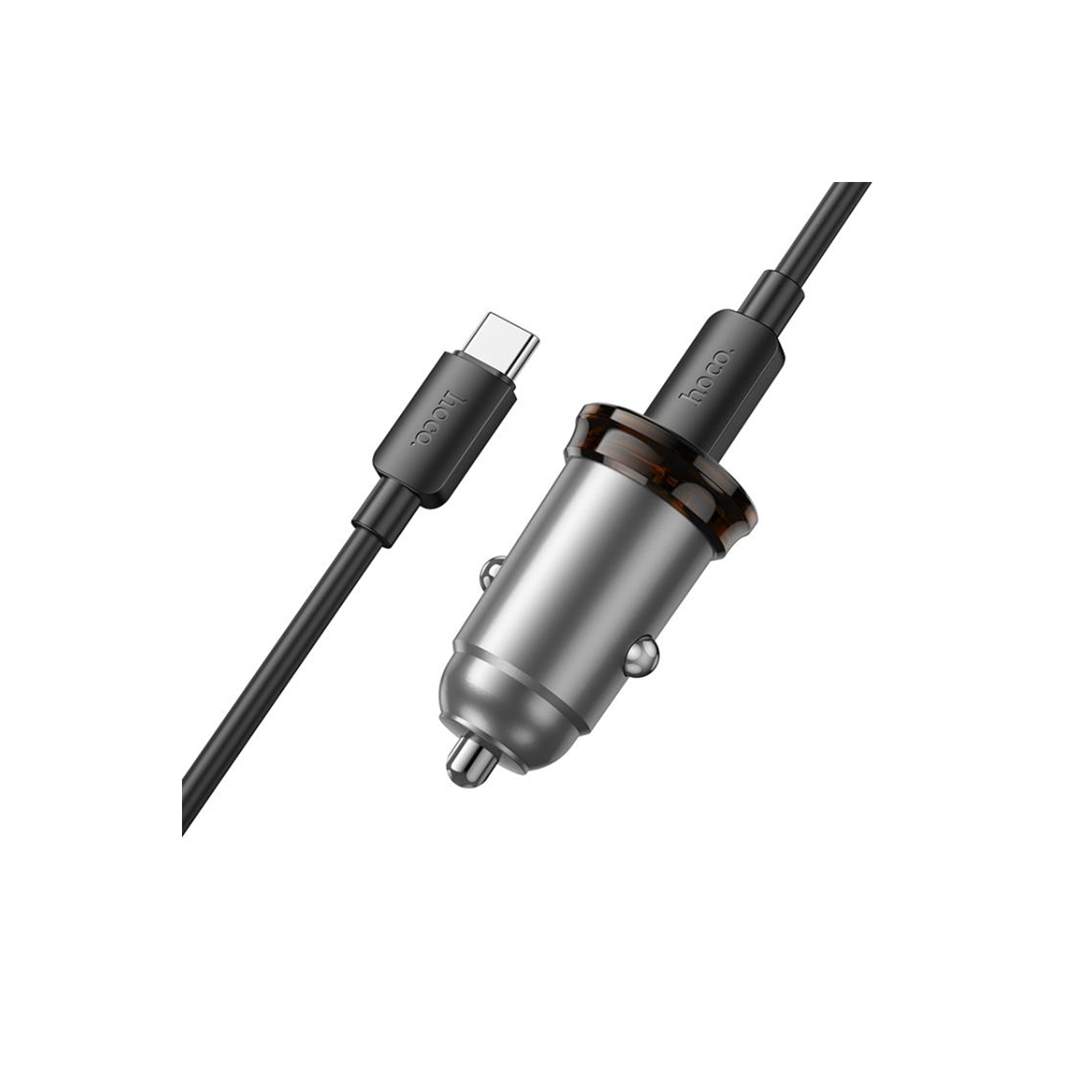 Adaptateur de chargeur pour l'auto rapide à deux ports PD USB-C & 18&nbsp;W QC3.0 d'25&nbsp;W avec câble USB-C