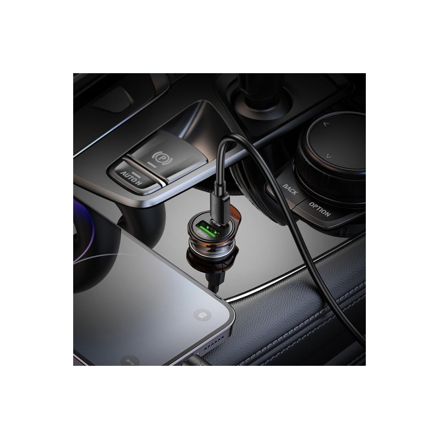 Adaptateur de chargeur pour l'auto à chargement rapide PD USB-C et QC3.0 QC3.0 d'Anker et câble Lightning 25 W 18 W