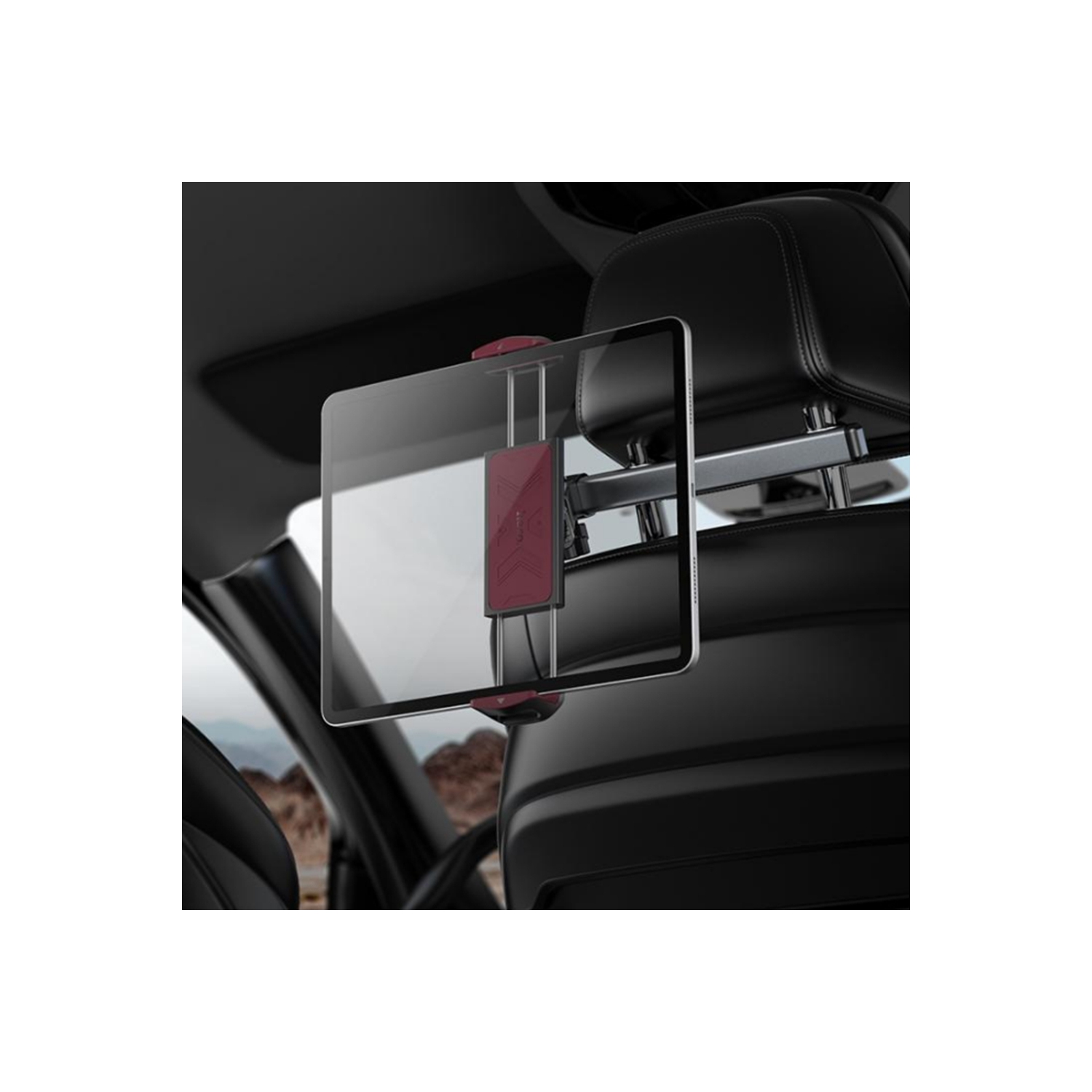 360 Rotating Car Headrest Clip Mount Holder Back Seat Bracket Cradle for iPhone iPad Tablet Smartphone