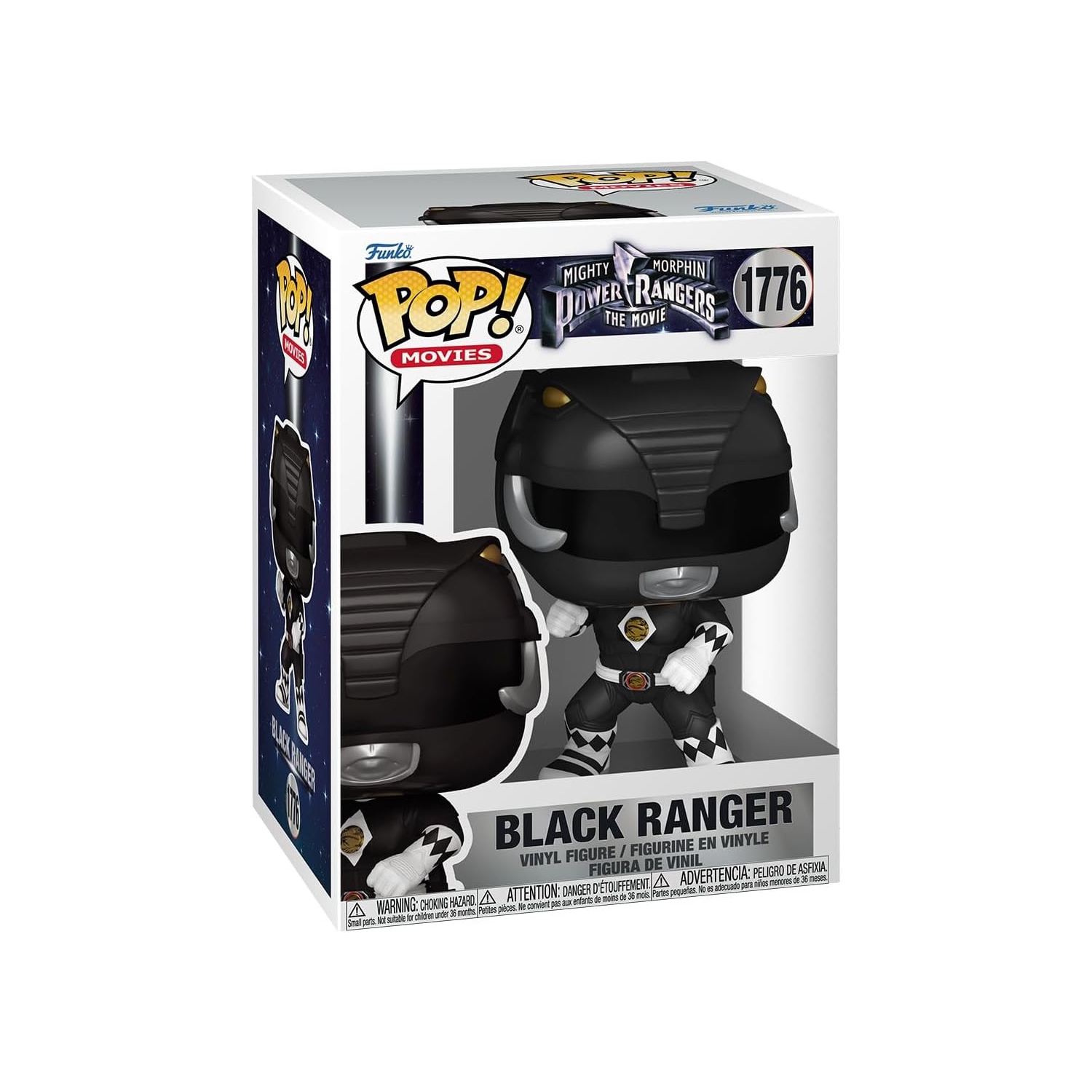 Figurine Power Rangers 3,75&nbsp;po de Pop Movies - Ranger noir no 1776