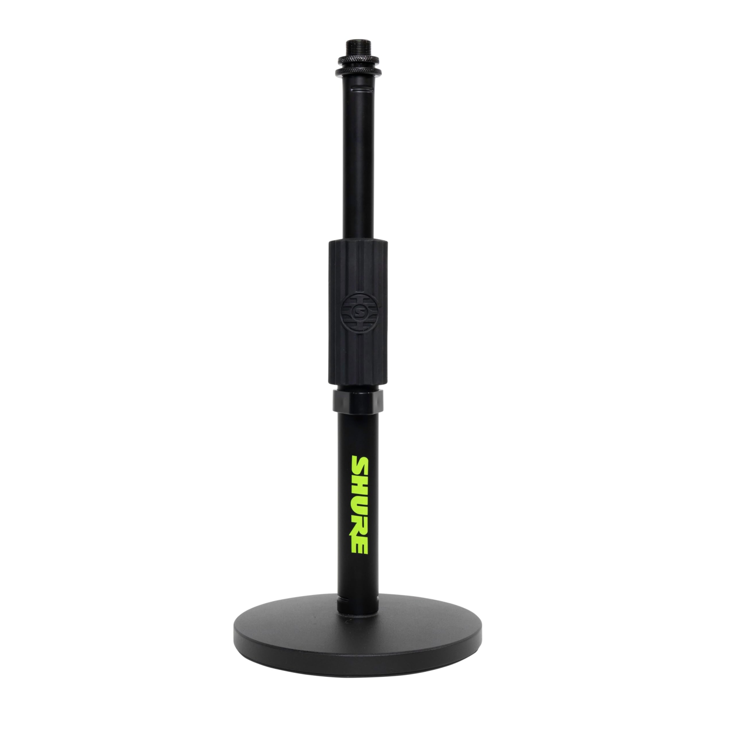 Shure Desktop Microphone Stand With 6” Round Base, Mic Stand for Shure, Rode, Sennheiser, Audio Technica, Tascam, Logitech, Saramonic, Maono, Warm